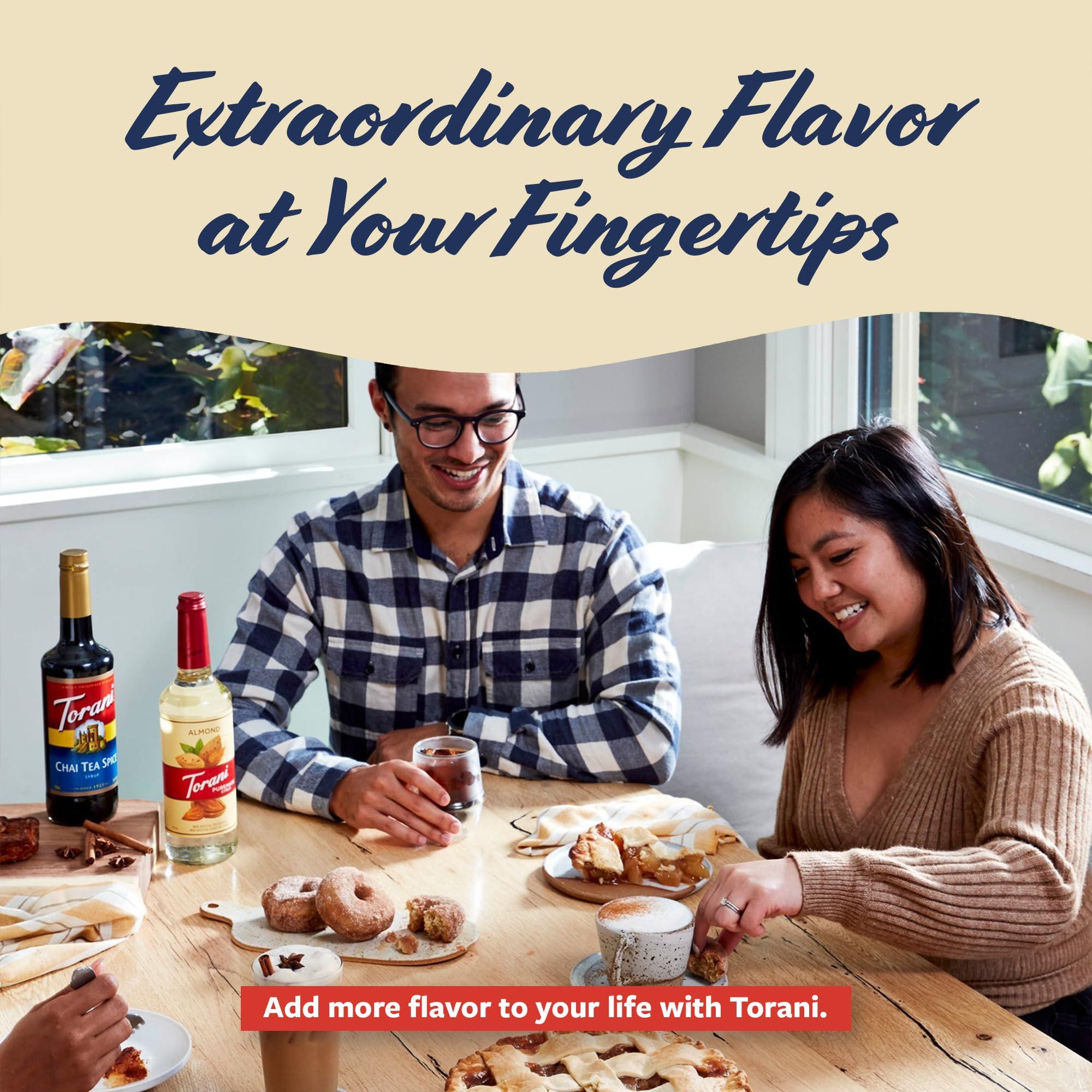 Torani Torani Sugar Free Coffee Syrup, Brown Sugar Cinnamon Flavored Syrup for Drinks, Zero Calorie, Pump Included, 25.4 Fl Oz