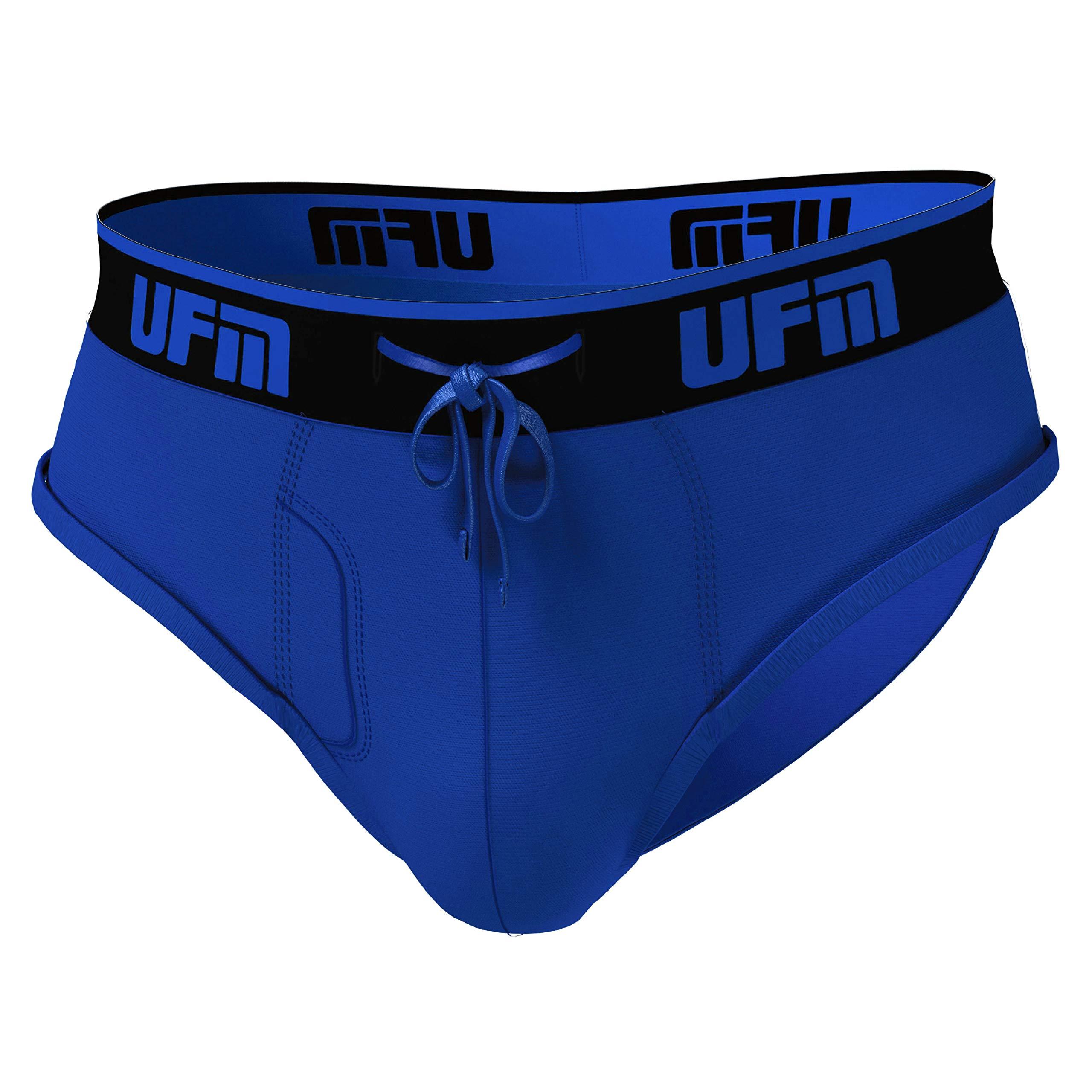 UFM UFM Men’s Polyester Brief w/Patented Adj. Support Pouch Underwear for Men Royal Blue 50