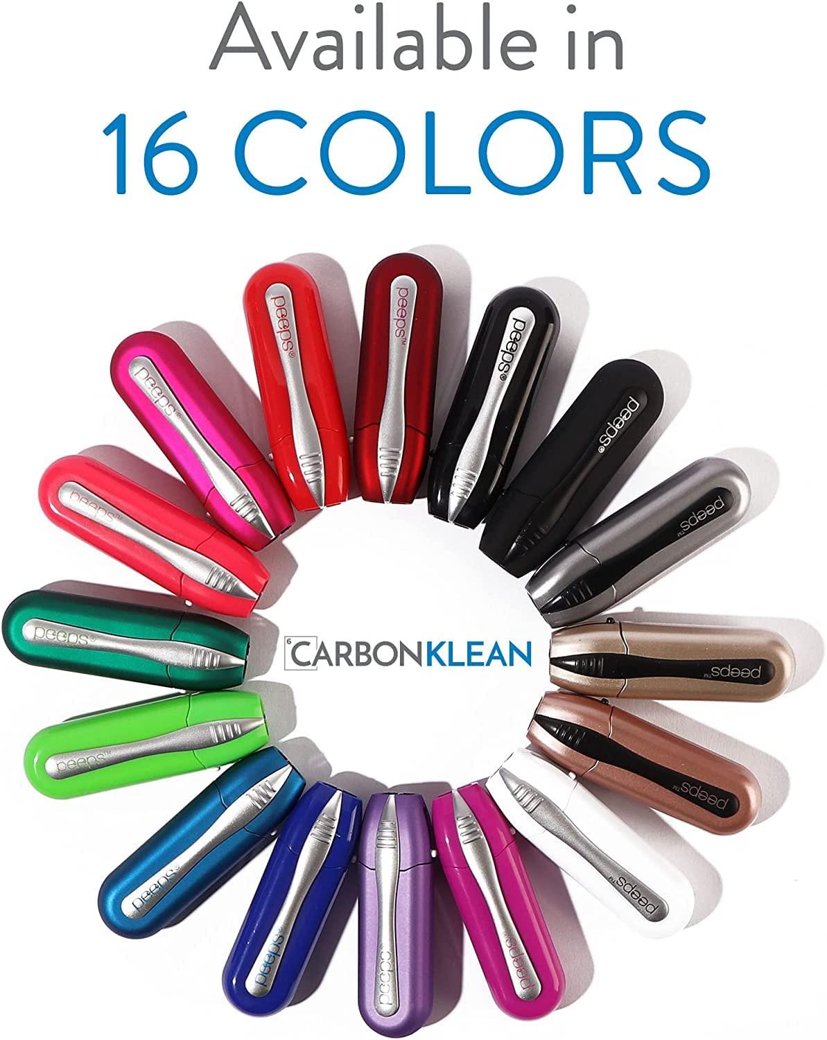 Peeps CarbonKlean Peeps Glasses Cleaner - for Eyeglasses, Reading Glasses, and More - Lens Cleaner with Carbon Microfiber Tech - Injected Pink- 3 Count (Pack of 1)