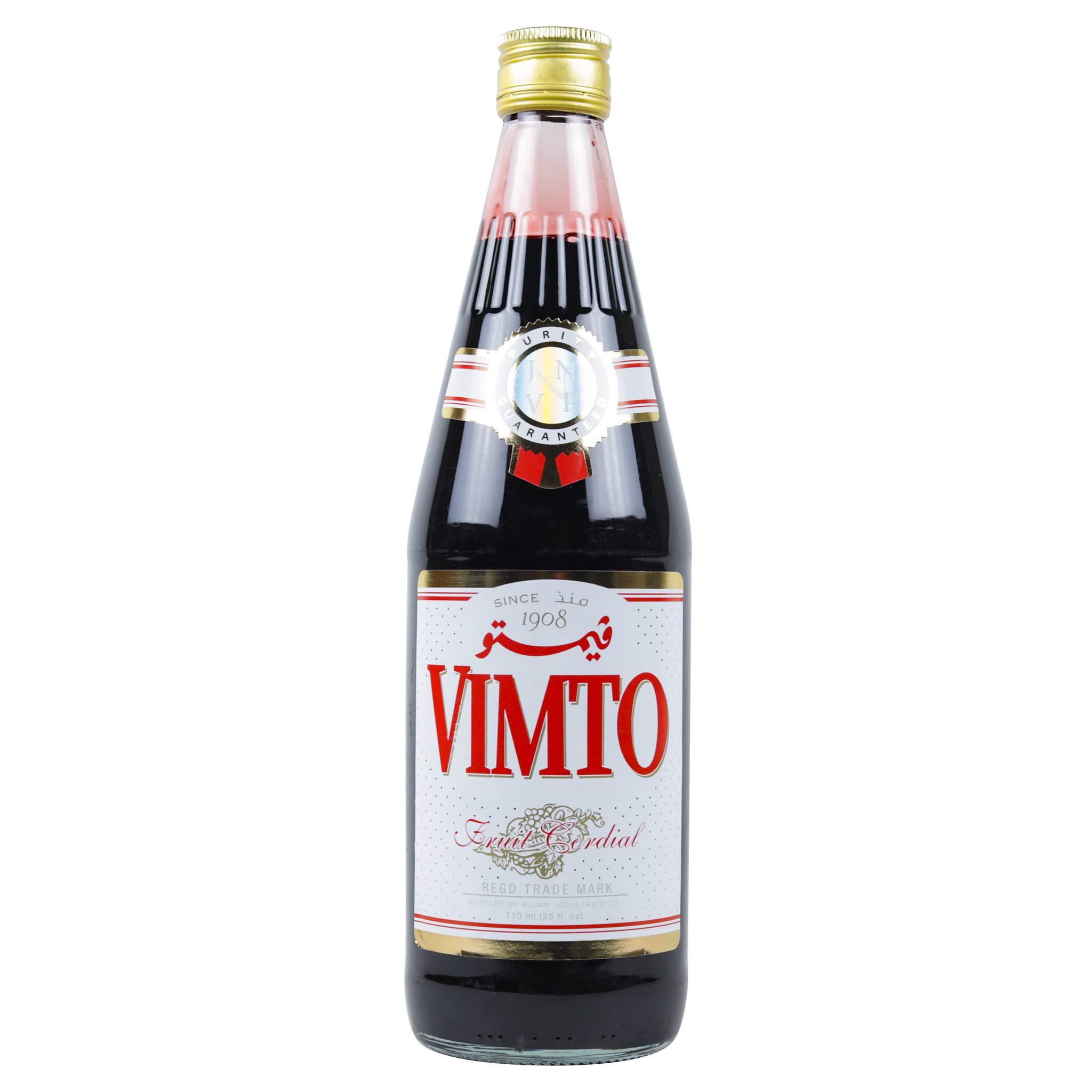 Vimto Vimto Fruit Syrup Concentrate-Flavorful Fruit Cordial For Drinks & Tea, 25fl.oz (Pack of 12)