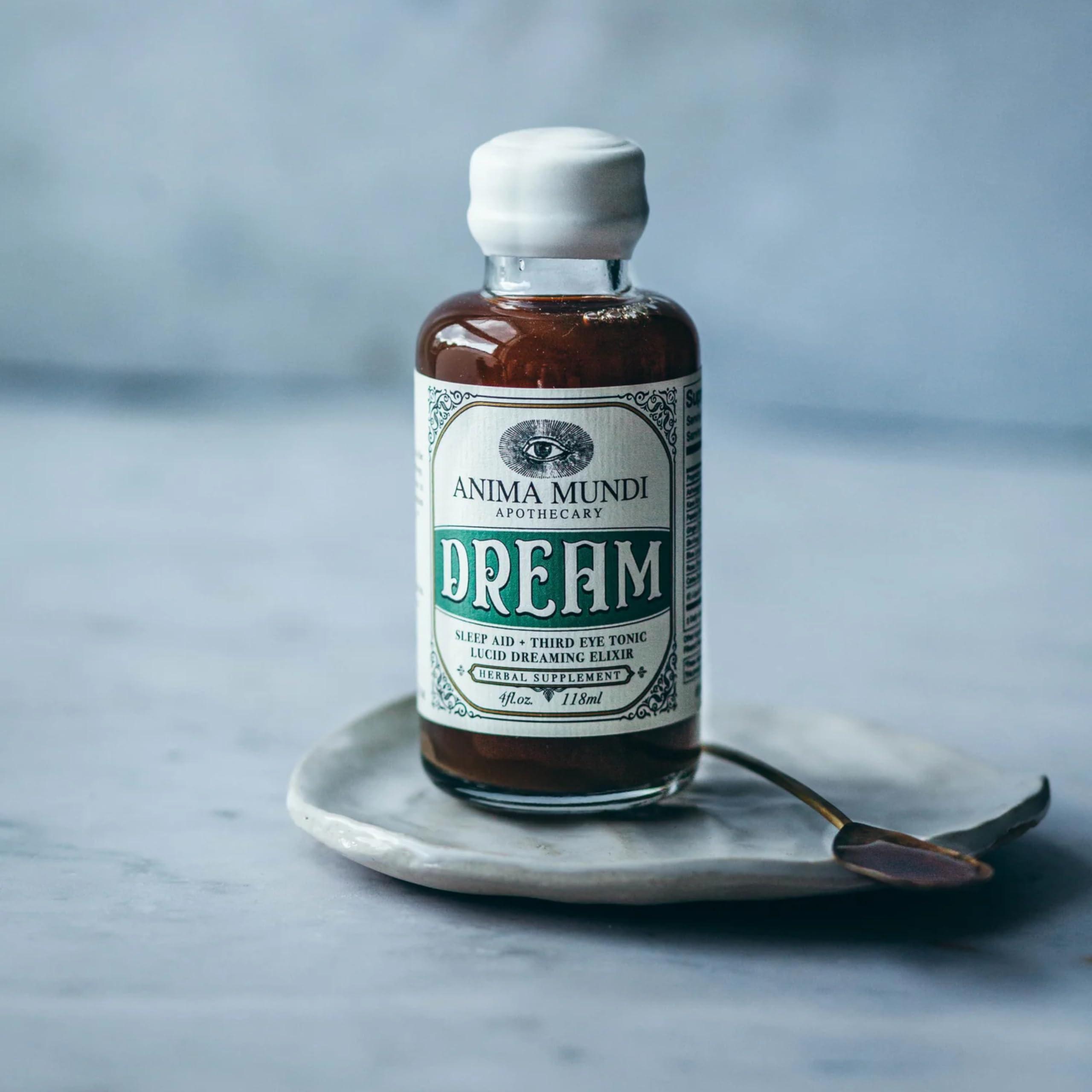 Anima Mundi Apothecary Anima Mundi Lucid Dream Elixir - Third Eye Tonic - Relaxing Adaptogenic Drink - Support Lucid Dreaming and Visionary Sleep with This Calming Tonic (2 oz)