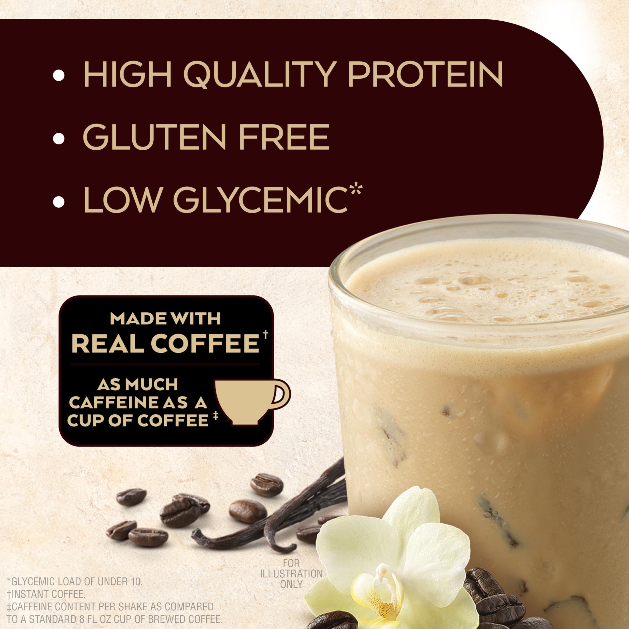 Atkins Atkins Iced Coffee Vanilla Latte Protein Shake, 15g Protein, Low Glycemic, 4g Net Carb, 1g Sugar, Keto Friendly (Pack of 2)