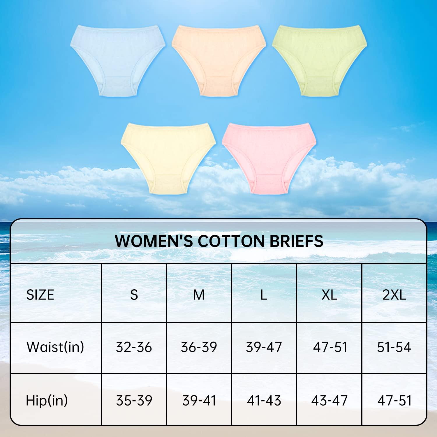 Travelcare 40 pack Women\'s Disposable 100% Cotton Underwear Ladies Briefs Panties for Travel Hotel Spa Hospital Stays Emergencies