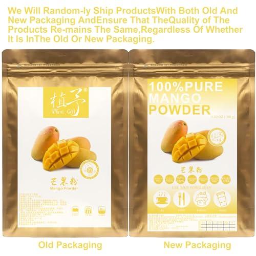 Plant Gift 100% Natural Pure Mango Powder 100g/3.52oz Mango Powder for Smoothies, Shakes, Baking & Drinks,| Free from Preservatives, No Added Sugar