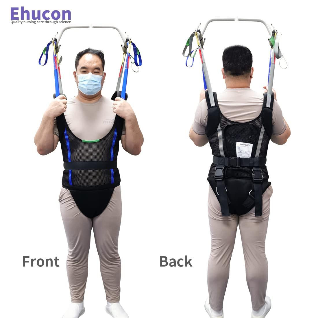Ehucon Ehucon Patient Walking Sling for Standing Exercise,Hoyer Lift Walking Sling Standing Aids for Patient Ambulation Training -Safety Loading Weight 550 Lbs (Medium (Pack of 1))