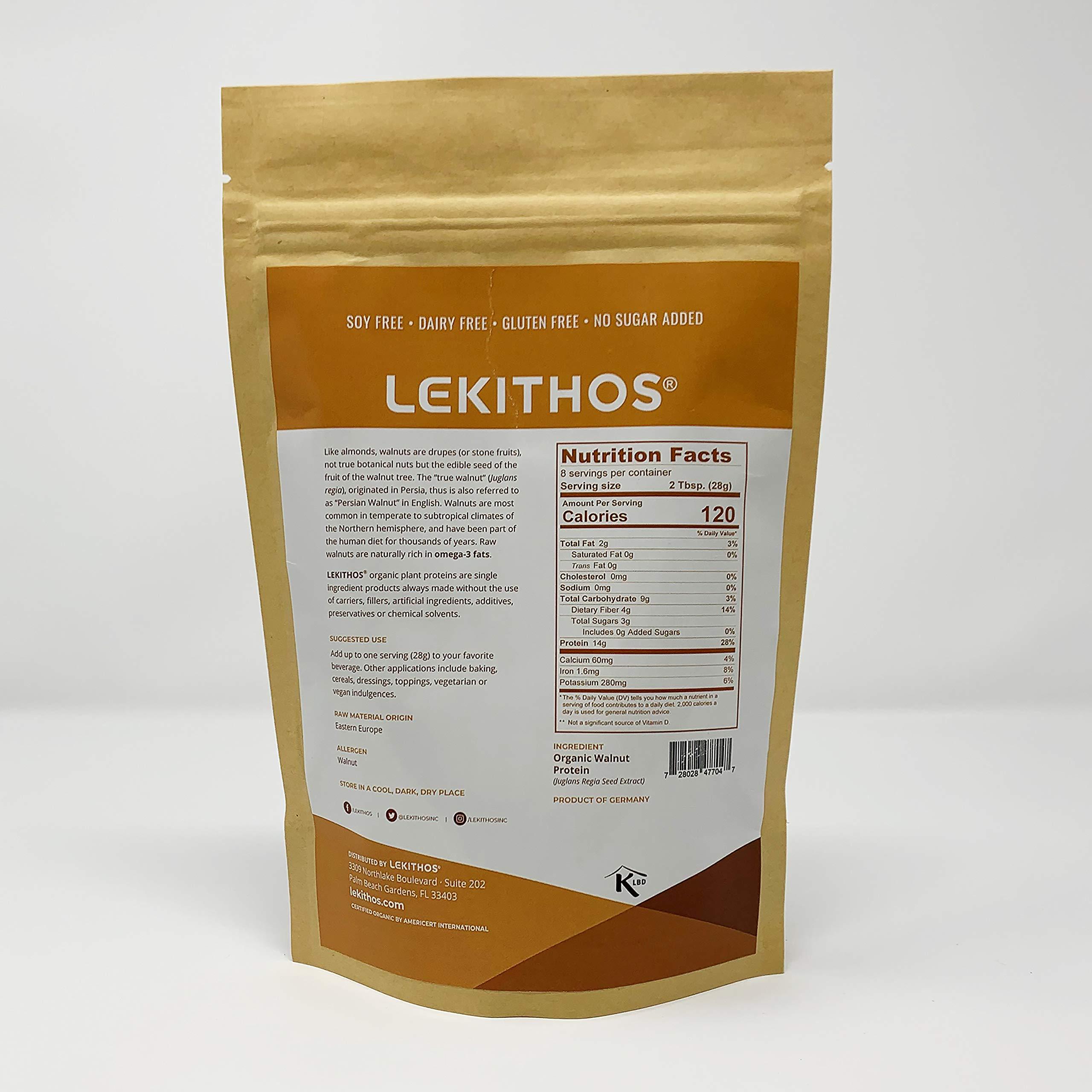 Lekithos Lekithos Organic Walnut Protein Powder - 8oz - Single Ingredient - Non-GMO Project Verified