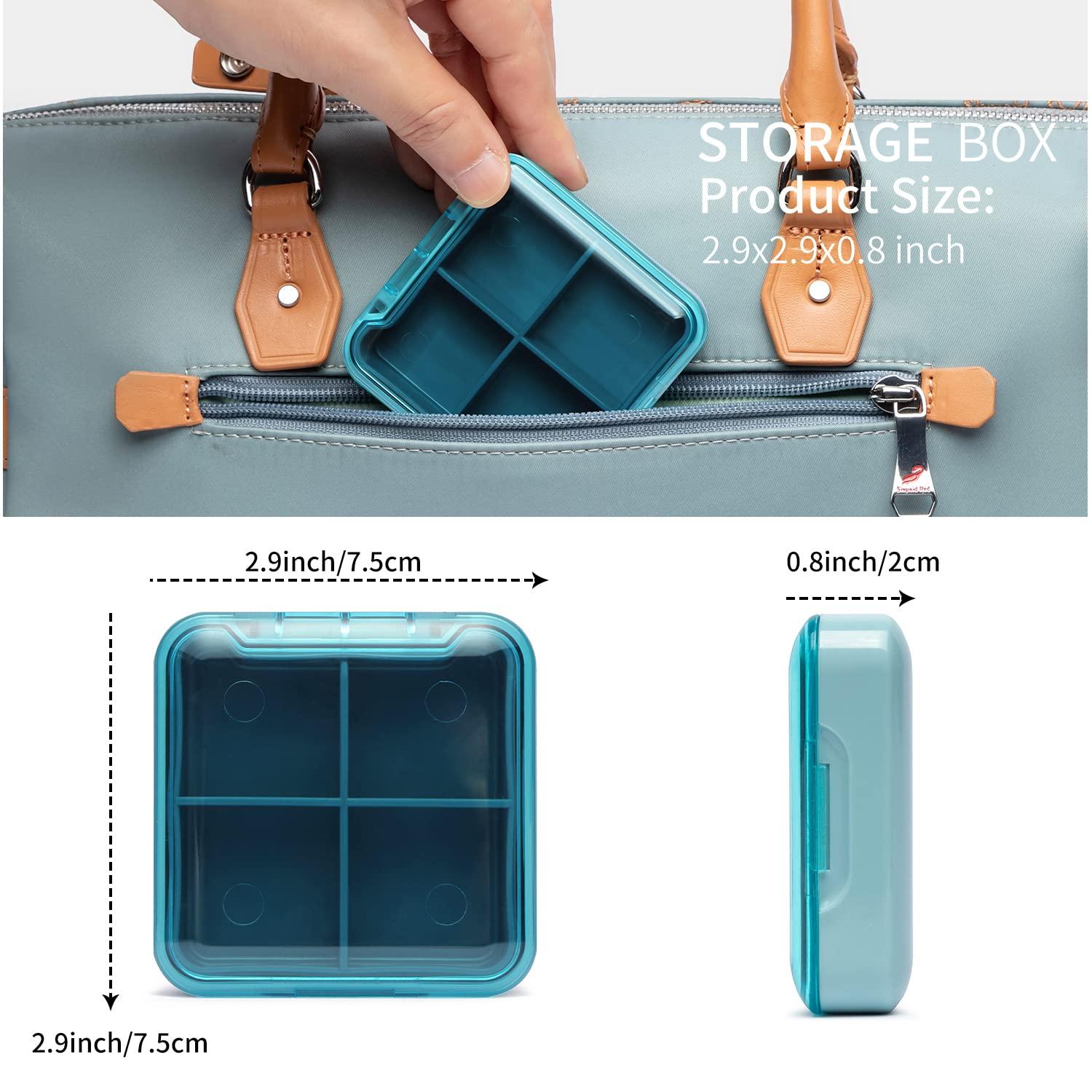 HEWEI WORKS HEWEI WORKS Large Capacity Combination Locking Medicine Box with Portable Storage Case15\'\'x 8.7\'\'x 9.3\'\', Childproof Medication Lock Organizer Lockbox for Secure Cash, ID Documents (BLUE)