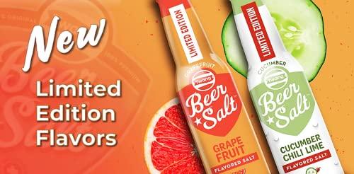 Twang Twang Flavored Beer Salt, Cucumber Chili Lime, 1 Ounce Mini Bottles (24 Count Display Pack)