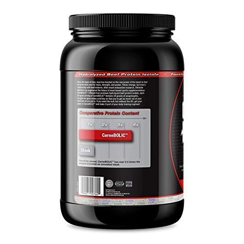 Ultimate Nutrition Ultimate Nutrition Lactose Free Beef Protein Isolate Powder - Paleo and Keto Friendly Protein - Sugar Free with No Carbs or Soy, Fruit Punch, 30 Servings
