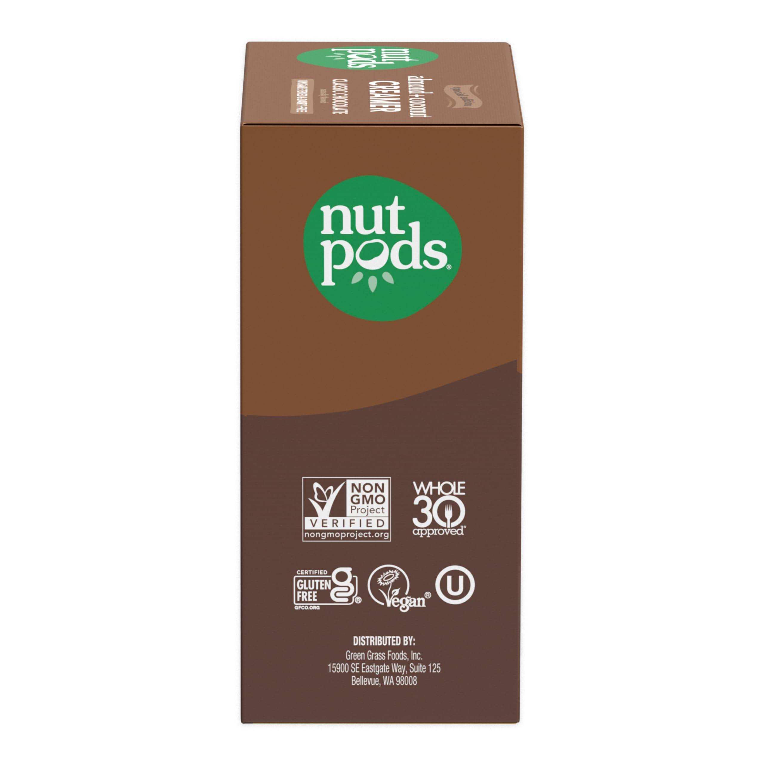 nutpods nutpods Classic Chocolate Unsweetened Dairy-Free Creamer, Made from Almonds and Coconuts, Whole30, Keto, Gluten Free, Non-GMO, Vegan, Kosher (3-Pack)