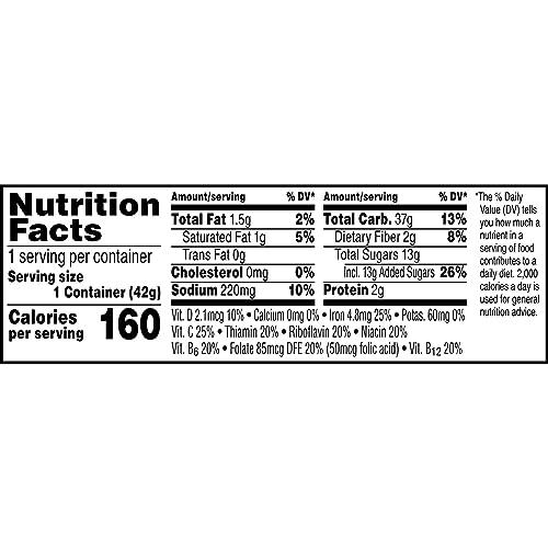 Froot Loops Kellogg\'s Froot Loops Breakfast Cereal Cups, Fruit Flavored, Breakfast Snacks with Vitamin C, Original, 18oz Case (12 Cups) (Pack of 2)