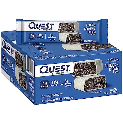 Quest Nutrition Quest Protein Bar Bundle with Cookies & Cream and Variety Packs, 18g and 20-21g Protein, Gluten Free