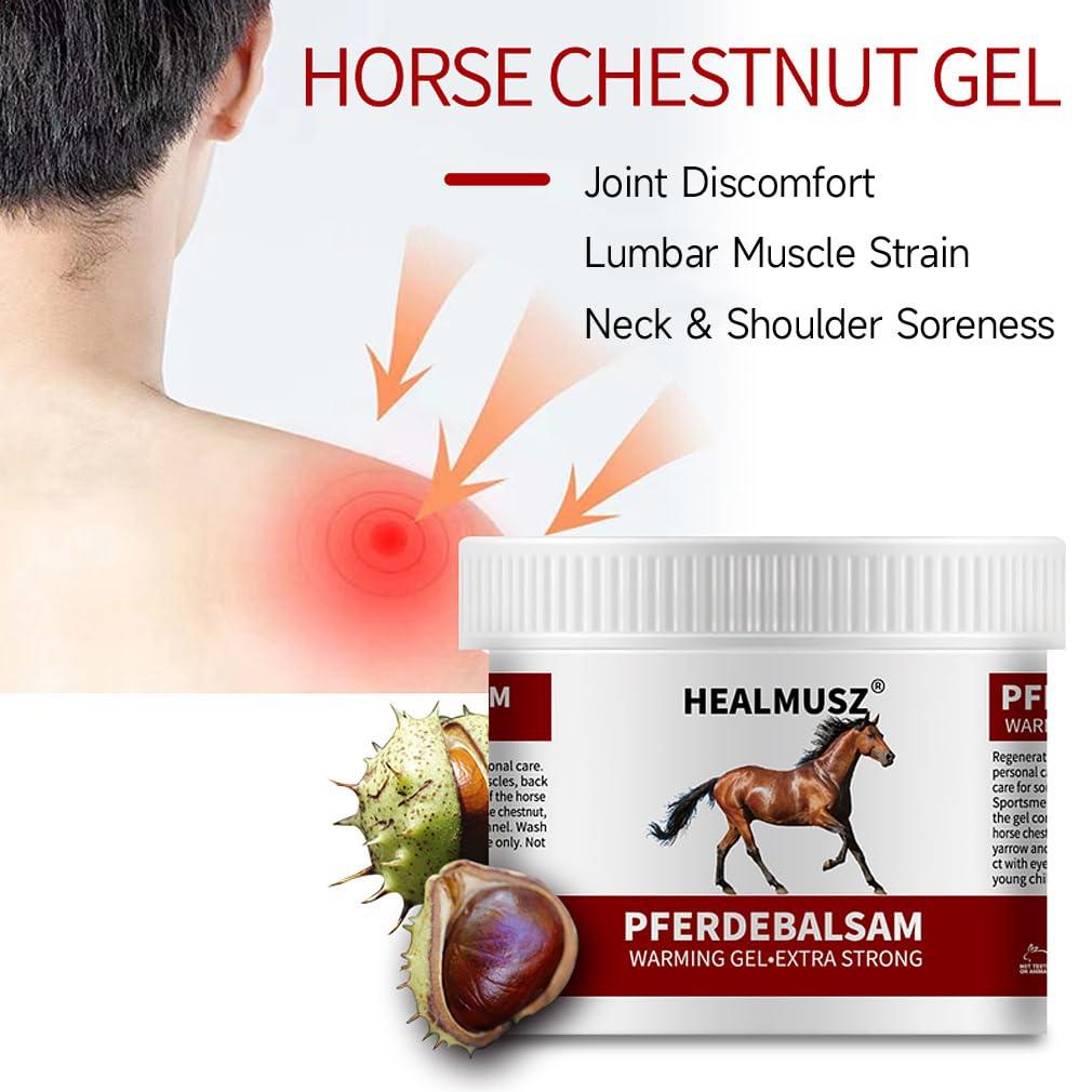 ciwoll Pferdebalsam Horse Balm Gel, Extra Strength Warming Massage Gel 8.8 oz, with Horse Chestnut and Safflower Extract, Joint & Muscle Soothing Support