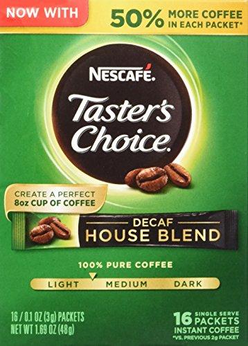 Taster's Choice Nescafe Taster's Choice Decaf Instant Coffee, House Blend, 16 Count