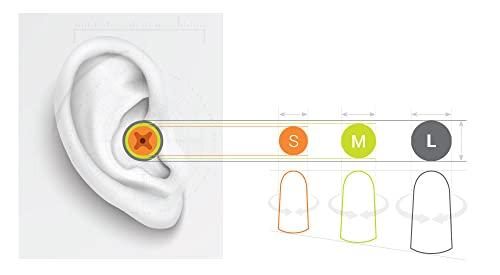 HexArmor HexArmor AccuFit Noise Reducing Disposable Foam Earplugs, Large, 200 Individually Packaged Pairs