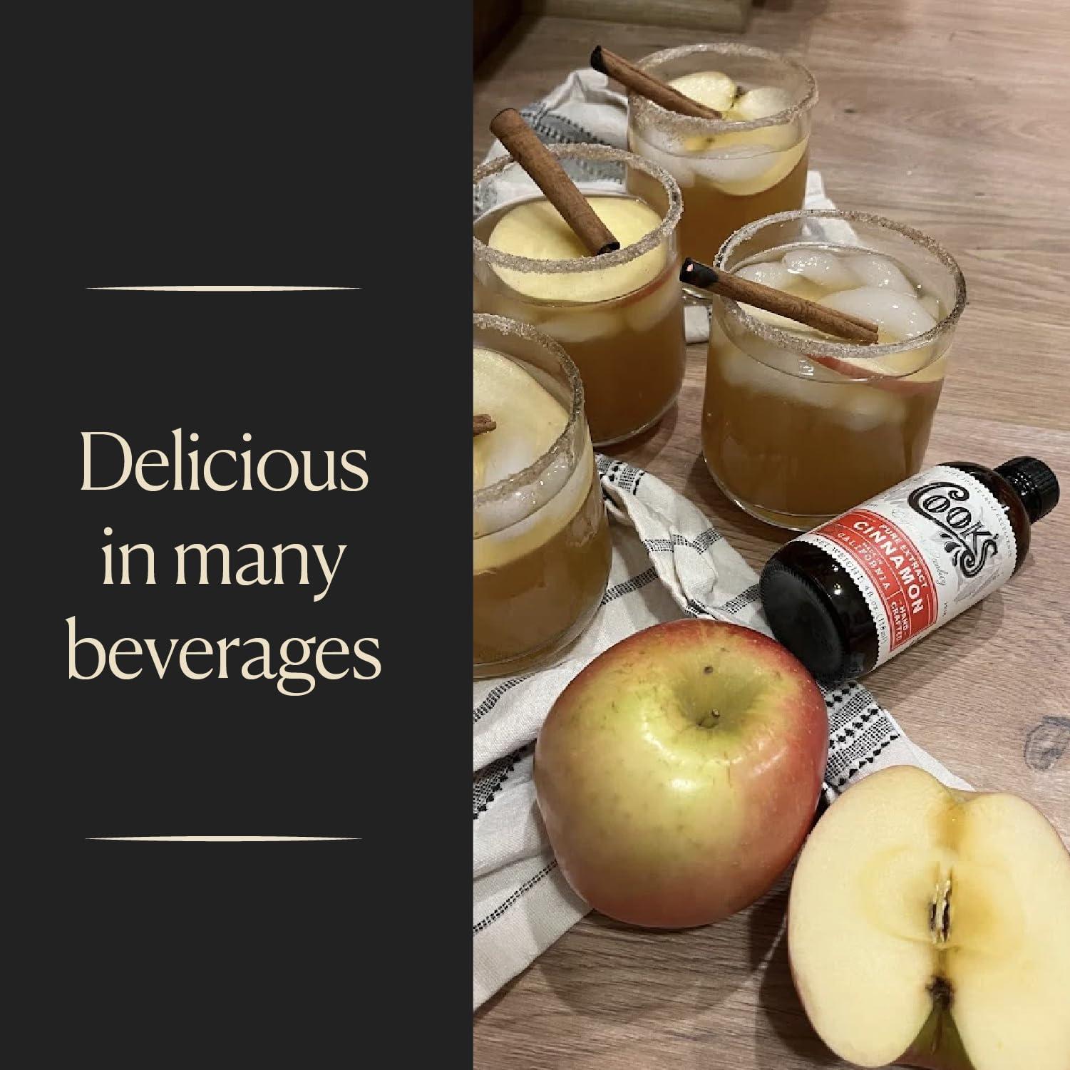 COOK\'S Cook\'s Pure Cinnamon Extract Made From Fine Ceylon Cinnamon, Premium All Natural Cinnamon Extract for Baking, Cooking, Beverages and Candies, 128 oz (1 Gallon)