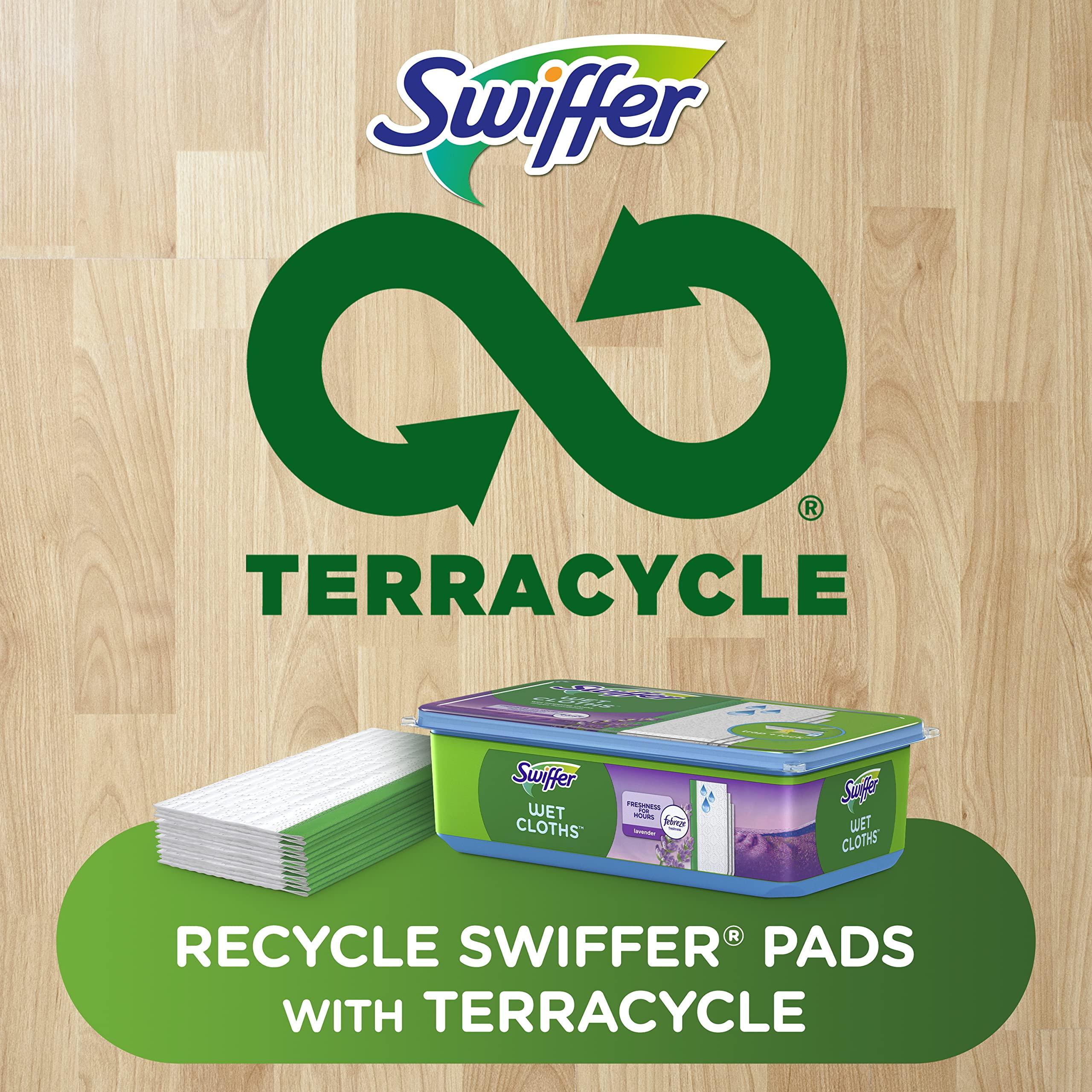 Swiffer Swiffer Sweeper Wet Mopping Cloth Multi Surface Refills, Mops for Floor Cleaning, Febreze Lavender Scent, 36 Count