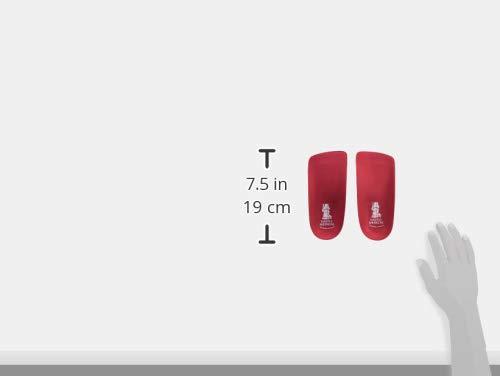 Vasyli Vasyli Custom 3/4 Length Insoles, Red, Large, Fast & Effective Pain Relief, Solid Biomechanical Control, Firm Density, High Performance Orthotic, Athletes, Overweight Patients, Heat Moldable