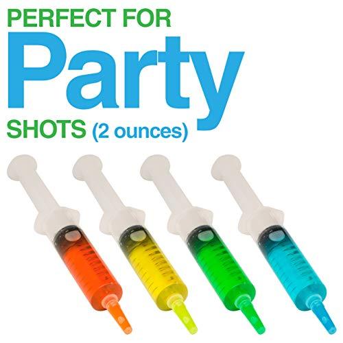 Tilcare 60ml Catheter Tip Syringe with Covers 50 Pack by Tilcare - Sterile Plastic Medicine Food Droppers for Children, Pets or Adults – Latex-Free Oral Medication Dispenser - Large Feeding Tube Syringes