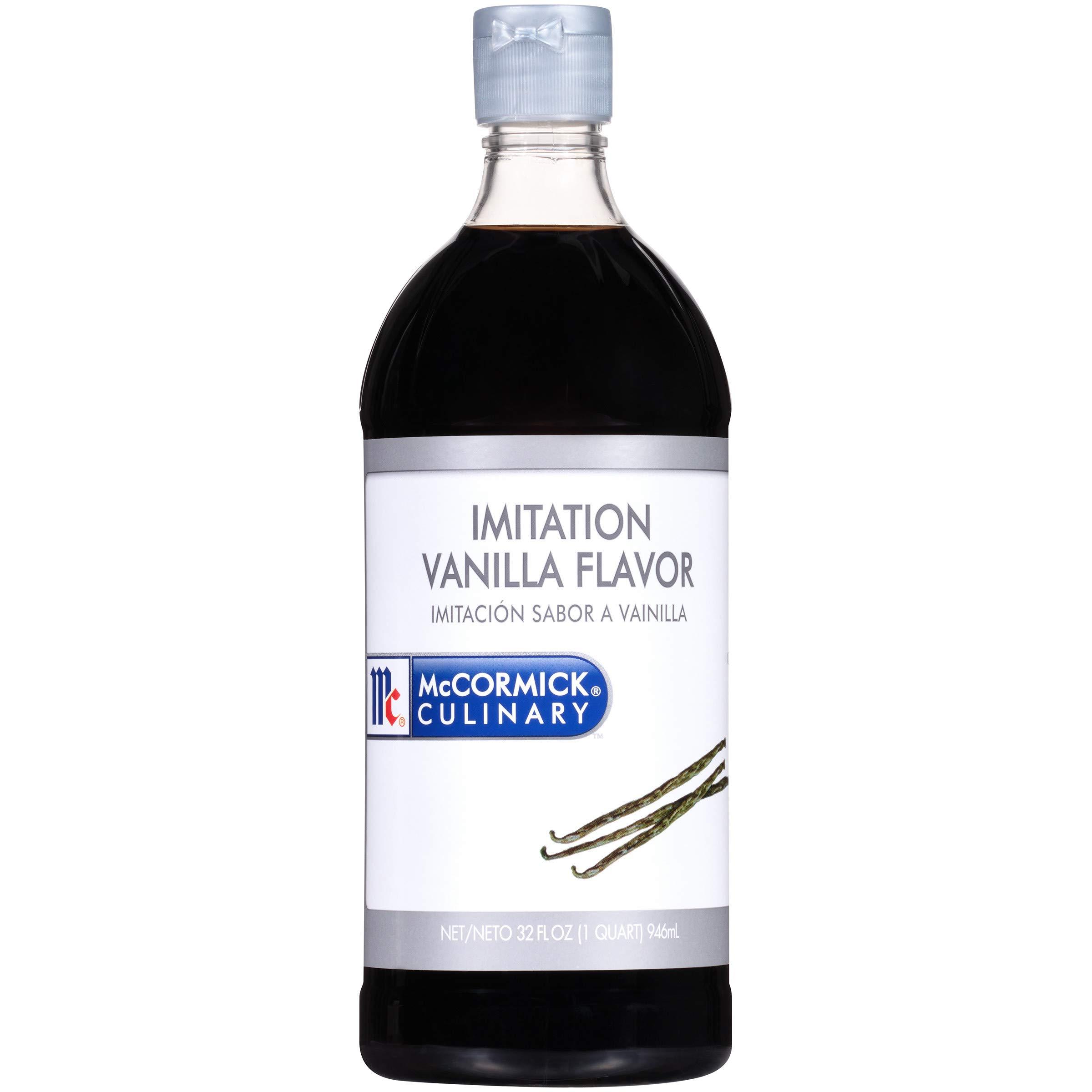 McCormick Culinary McCormick Culinary Imitation Vanilla Flavoring, 32 fl oz (Pack of 6) - Six 32 Fluid Ounce Bottles of Imitation Vanilla Extract for Baking, Best for Cakes, Frostings, Desserts and More