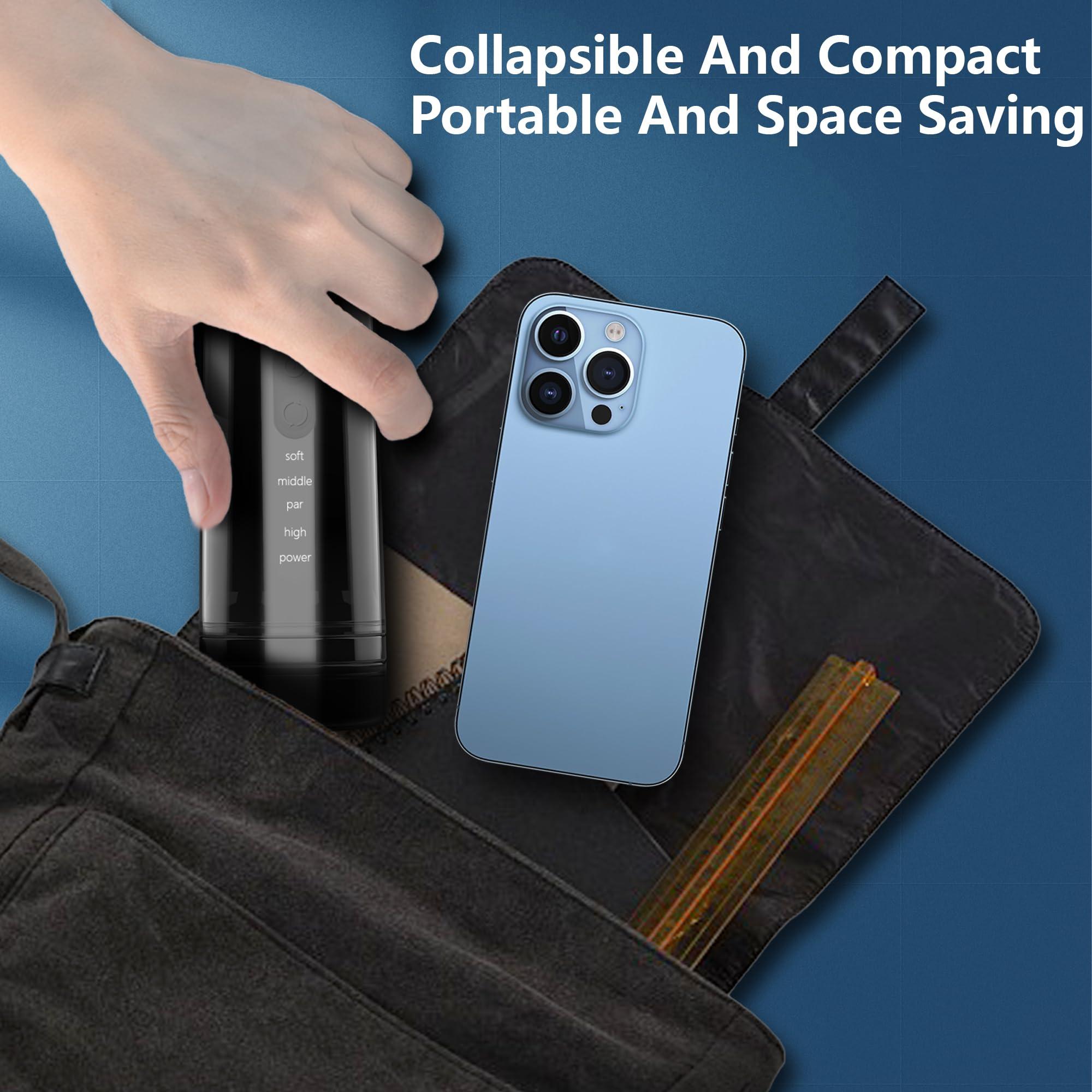 pirzlqie Ear Wax Removal, Electric Ear Irrigation Flushing System, Portable Water Powered Ear Cleaning Kit with 4 Pressure Modes, Ear Cleaner Tool with Basin, Resuable Tips for Adults and Kids, Black