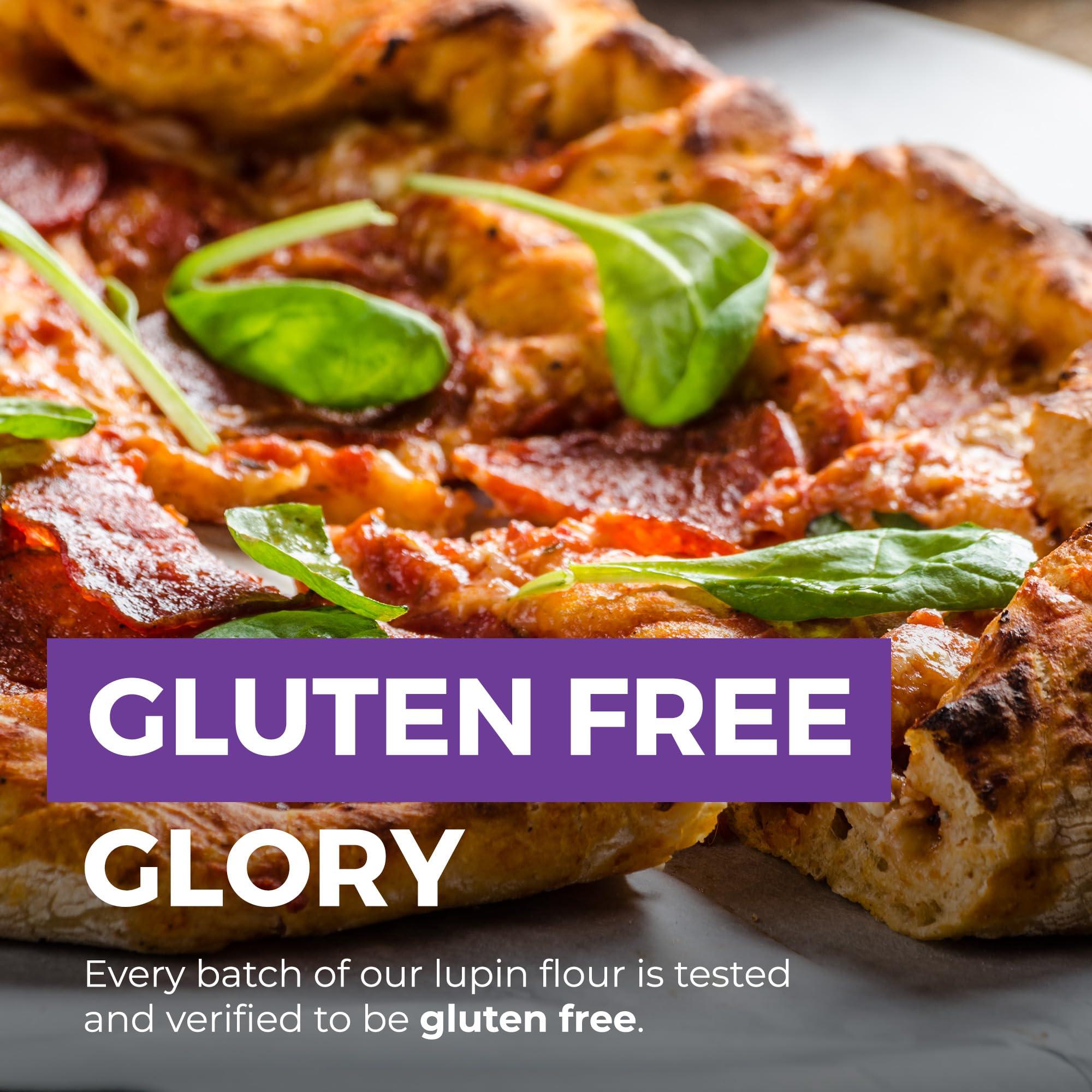 MODERN MOUNTAIN Lupin Flour (3 lb) Low-Carb Flour, 2g Net Carbs Per Serving, Improve Keto-Friendly Baked Goods, High in Protein and Fiber, Keto, Gluten-Free, Non-GMO