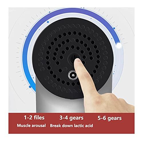 HFFTQ Fascia Gun Deep Muscle Relaxation Massage Gun Fascia Massage Gun for Pain Relief Nape Percussion Massager 6 Levels and 4 Massage Heads (Color : Red)