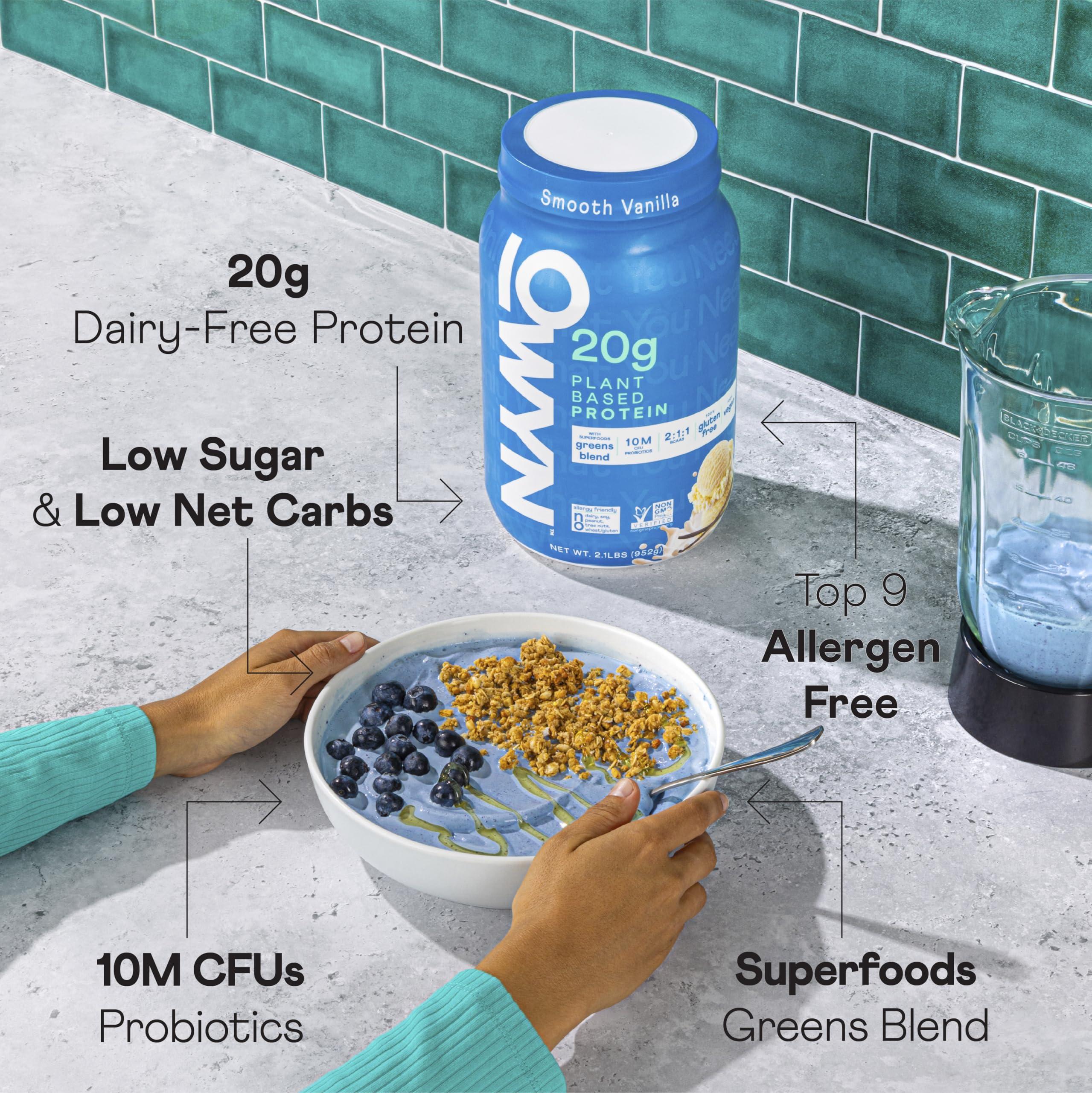 OWYN Only What You Need OWYN Only What You Need Plant Based Protein Powder with 20g Protein, Probiotics, Superfoods Greens, Pea, Chia and Pumpkin Seed Blend, Vegan, (Smooth Vanilla, 2.1 Pound - Pack of 1)