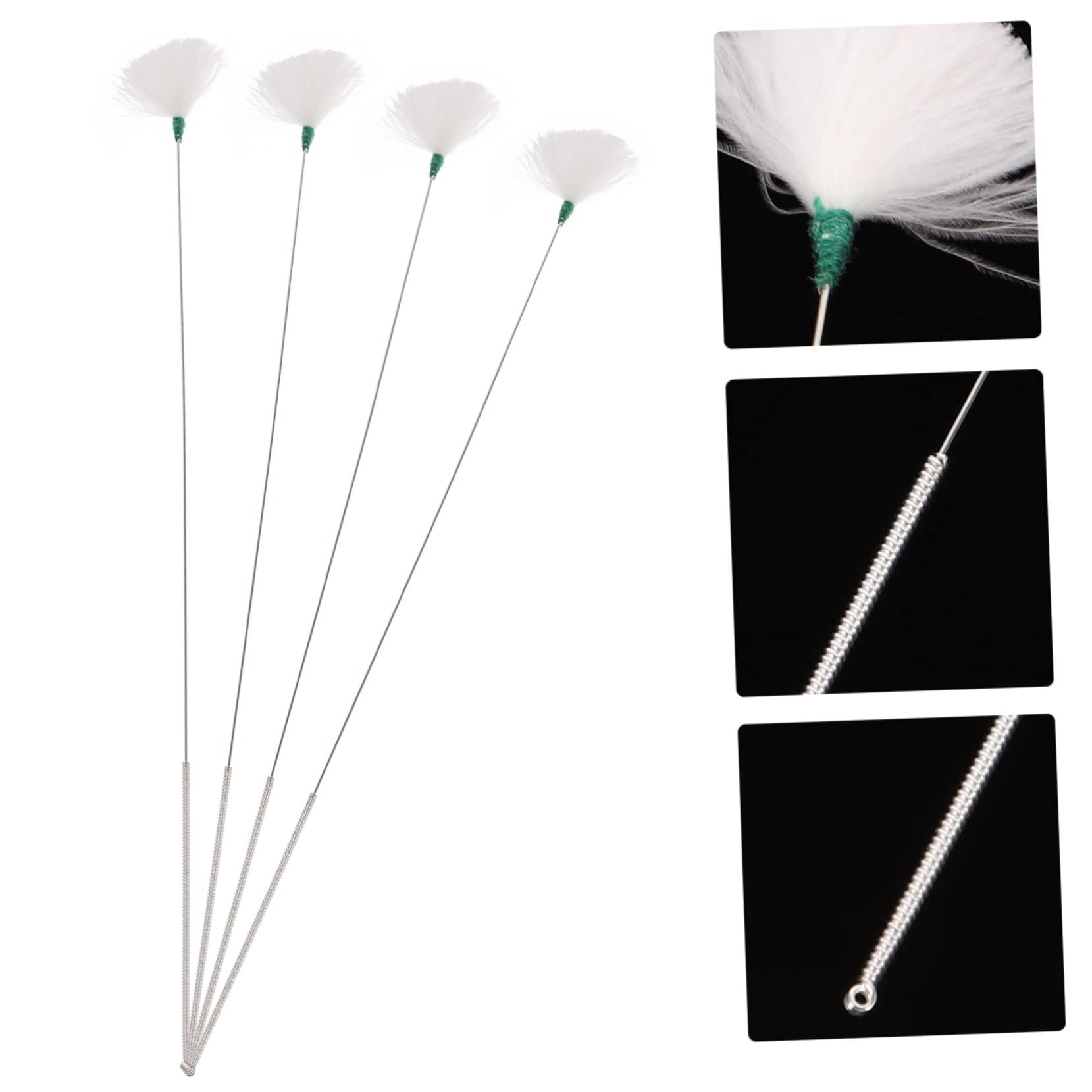 FOMIYES 4pcs Ear Picking Tool Ear Cleaner Ear Picker Ear Pick Remover Ear Wax Removal Tool Tweezers Exquisite Earwax Cleaners Collector Household Goose White Baby