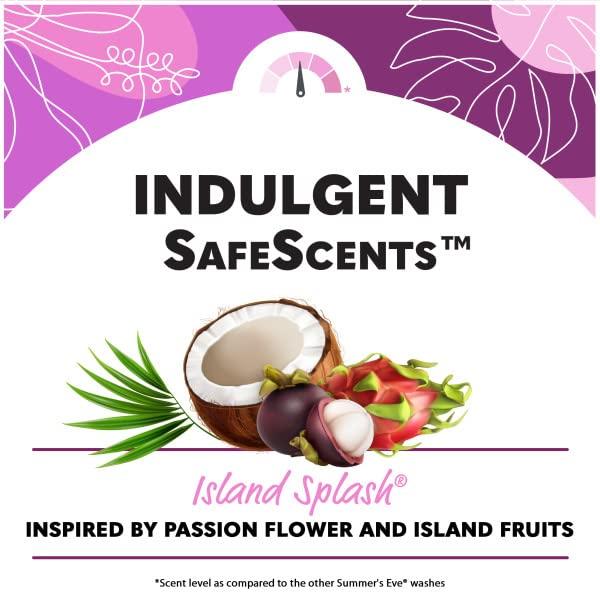 Summer\'s Eve Summers Eve Island Splash Refreshing Daily Feminine Wipes, Removes Odor, pH balanced 32 Count (Pack of 6)