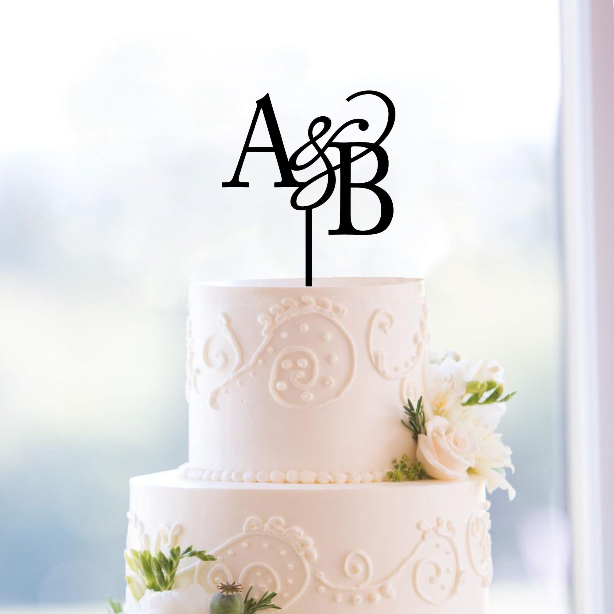 Noni Personalized Wedding Cake Toppers, Gold Cake Topper For Wedding, Customized Cake Toppers, Rustic Wedding Cake Topper, Weddong Cake Topper, Monogram Cake Topper.