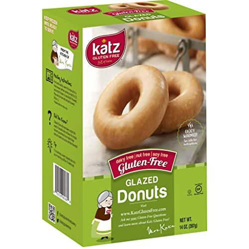 Katz Gluten Free Katz Gluten Free Glazed Donuts | Dairy Free, Nut Free, Soy Free, Gluten Free | Kosher (3 Packs of 6 Donuts, 14 Ounce Each)