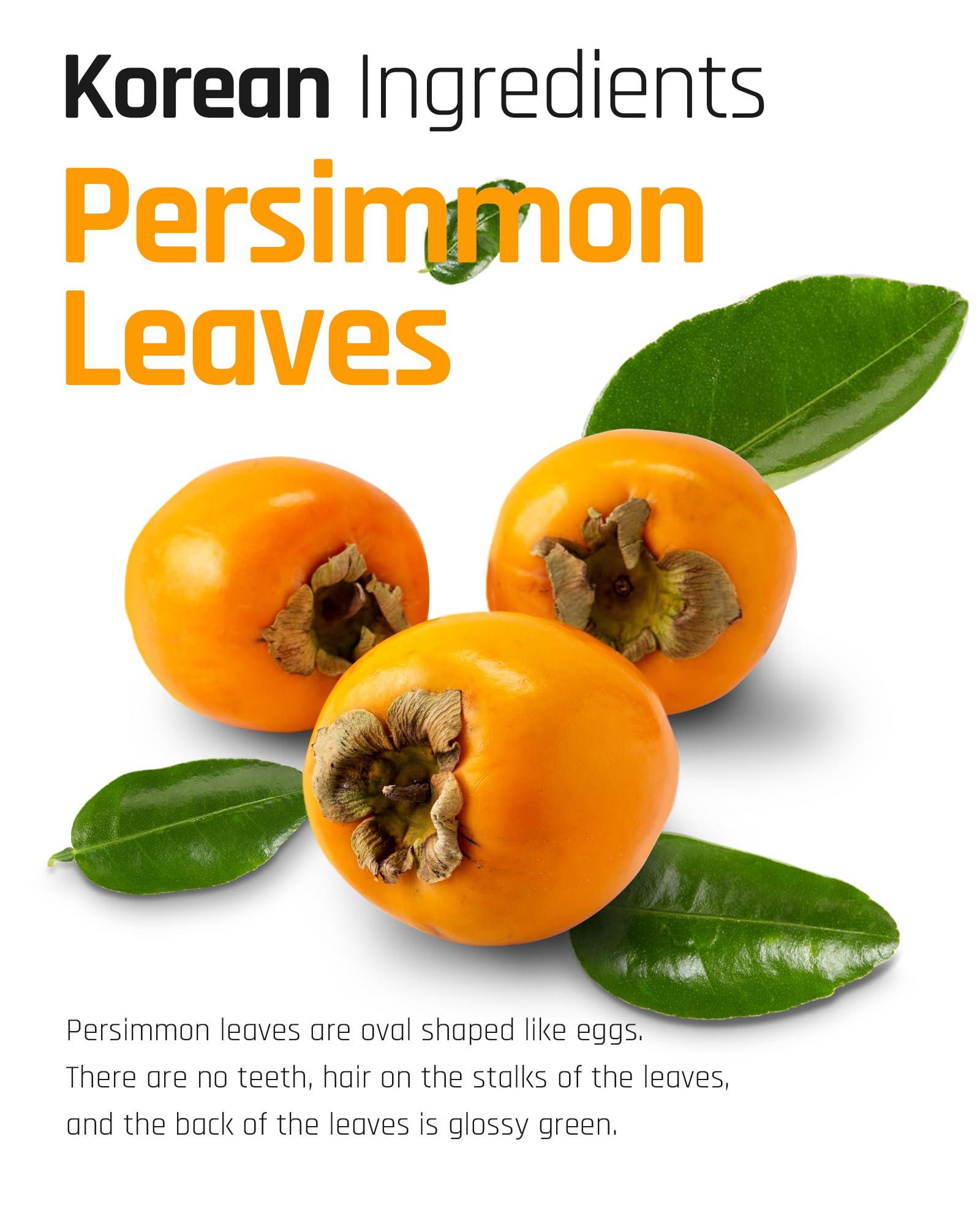 SSANGGYE Ssanggye Persimmon Leaf Tea 1.0g x 40 Tea Bags, Premium Korean Herbal Tea Hot Cold Herb Soft Savory Taste Decaf 4 Seasons Made in Korea