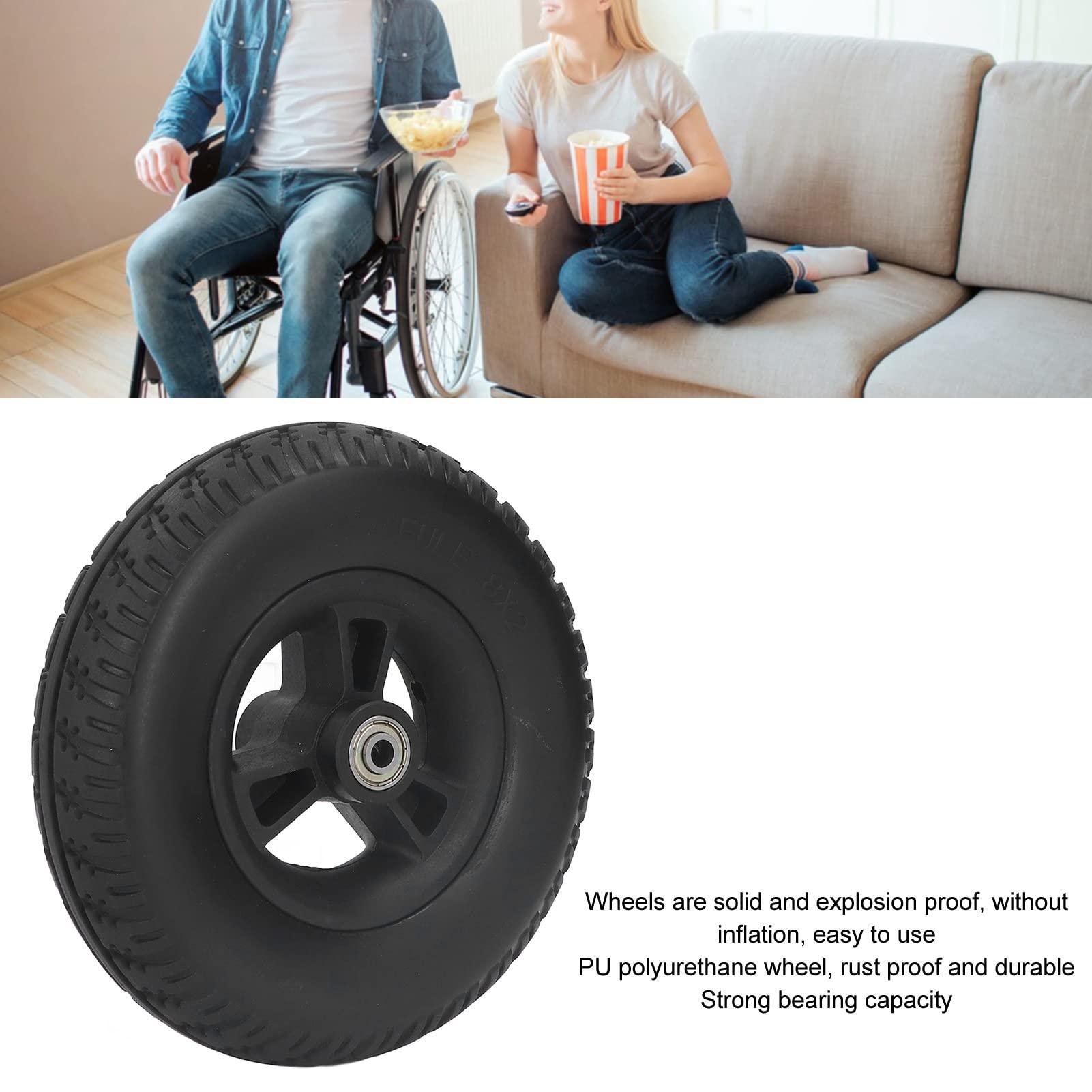 Atyhao Wheelchair Tire Wheelchair Wheels Wheels Pu Polyurethane 8In Inches Tire Wheel Tire Tire Tires Wheels