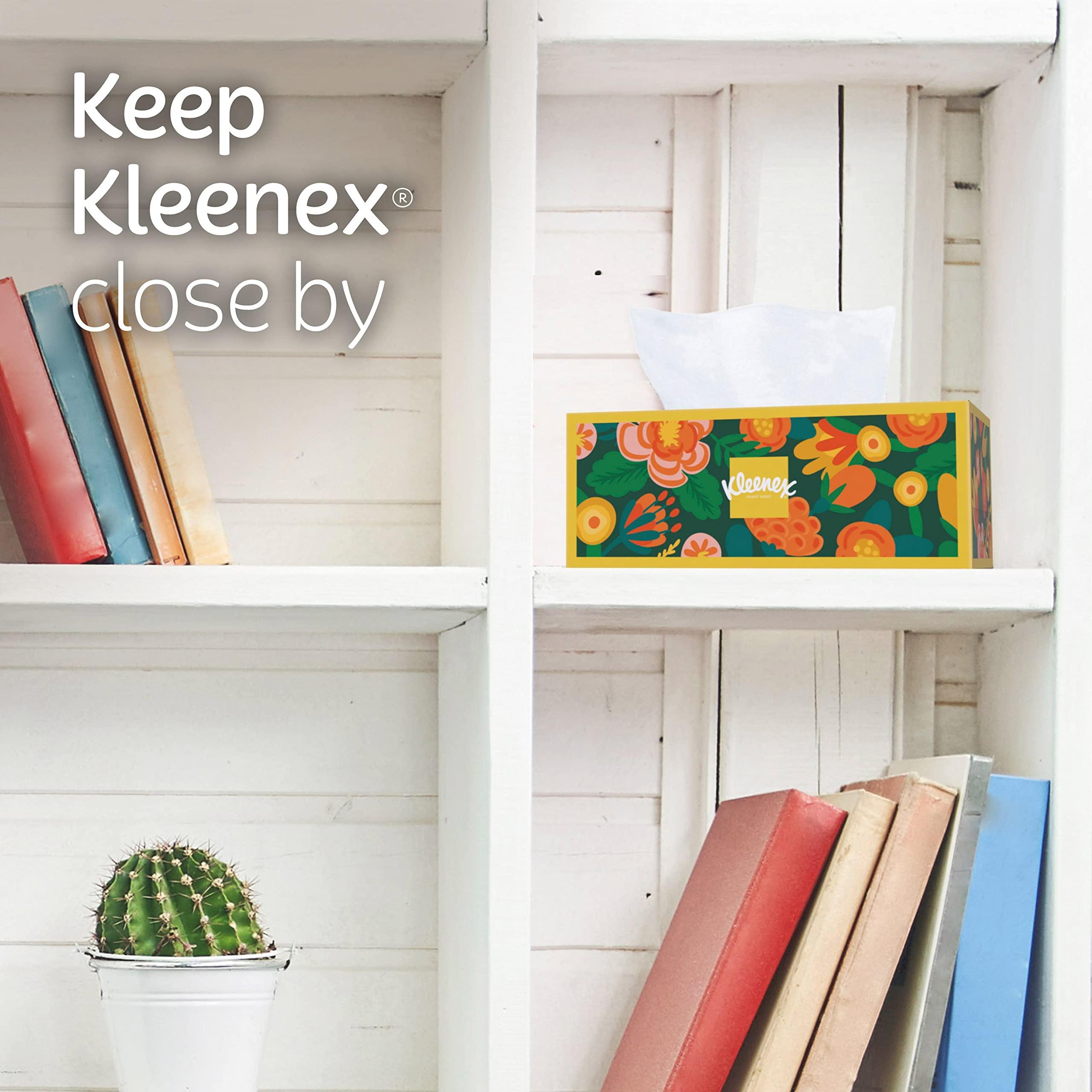 Kleenex Kleenex Ultra Soft Facial Tissues, 4 Flat Boxes, 180 Tissues per Box, 3-Ply, Packaging May Vary