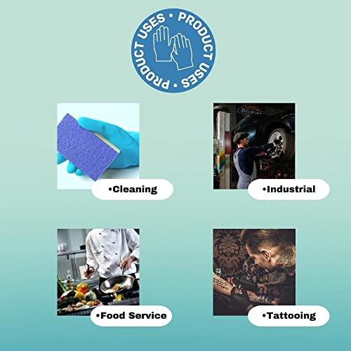 PackagingSuppliesByMail PackagingSuppliesByMail PSBM Nitrile Gloves, Blue, Size Small, 3 Mil, 1000 Count, Powder and Latex Free Disposable Gloves