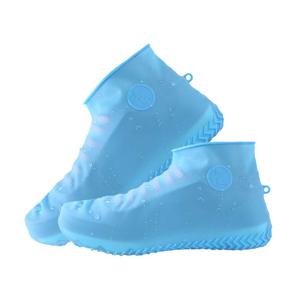 Healifty Healifty 1 Pair Shoe Covers for Rain Shoes Cover Silicone Shoe Covers Rainproof Shoe Protectors Anti-Slip Shoe Cover Rainproof Overshoes Silicone Shoes Case Rain Boots Women\'s Emulsion