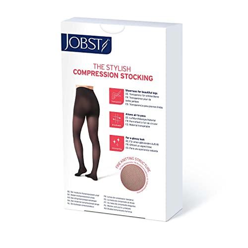 JOBST JOBST UltraSheer Compression Stockings, 15-20 mmHg, Thigh High, Silicone Lace Band, Closed Toe, Honey, Small