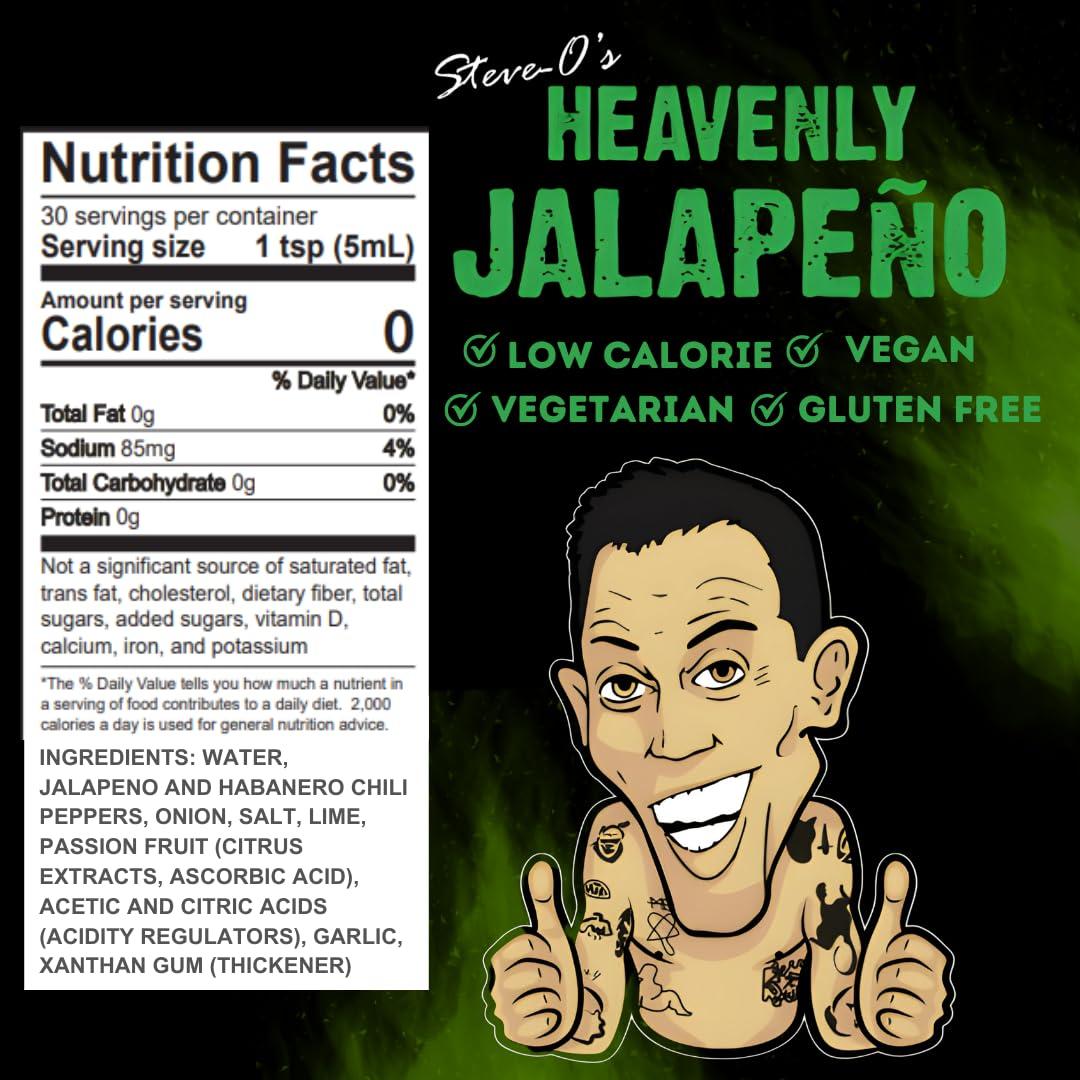 Steve-O\'s Steve-O\'s Complete Hot Sauce Bundle | Habanero, Destroyer, Jalapeo & Buffalo Hot Sauces (5 fl oz Sauces)