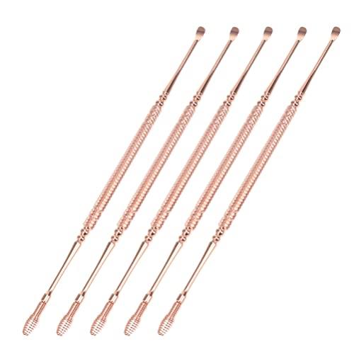 Healeved 5pcs Ear Spoon Earwax Removal Tool Ear Cleaner Ear Picking Spoon Earwax Spoon Ear Wax Removal Tool Clean Tool Home Earpick Ear Clean Accessory Wax Curette Earwax Cleaning Tool