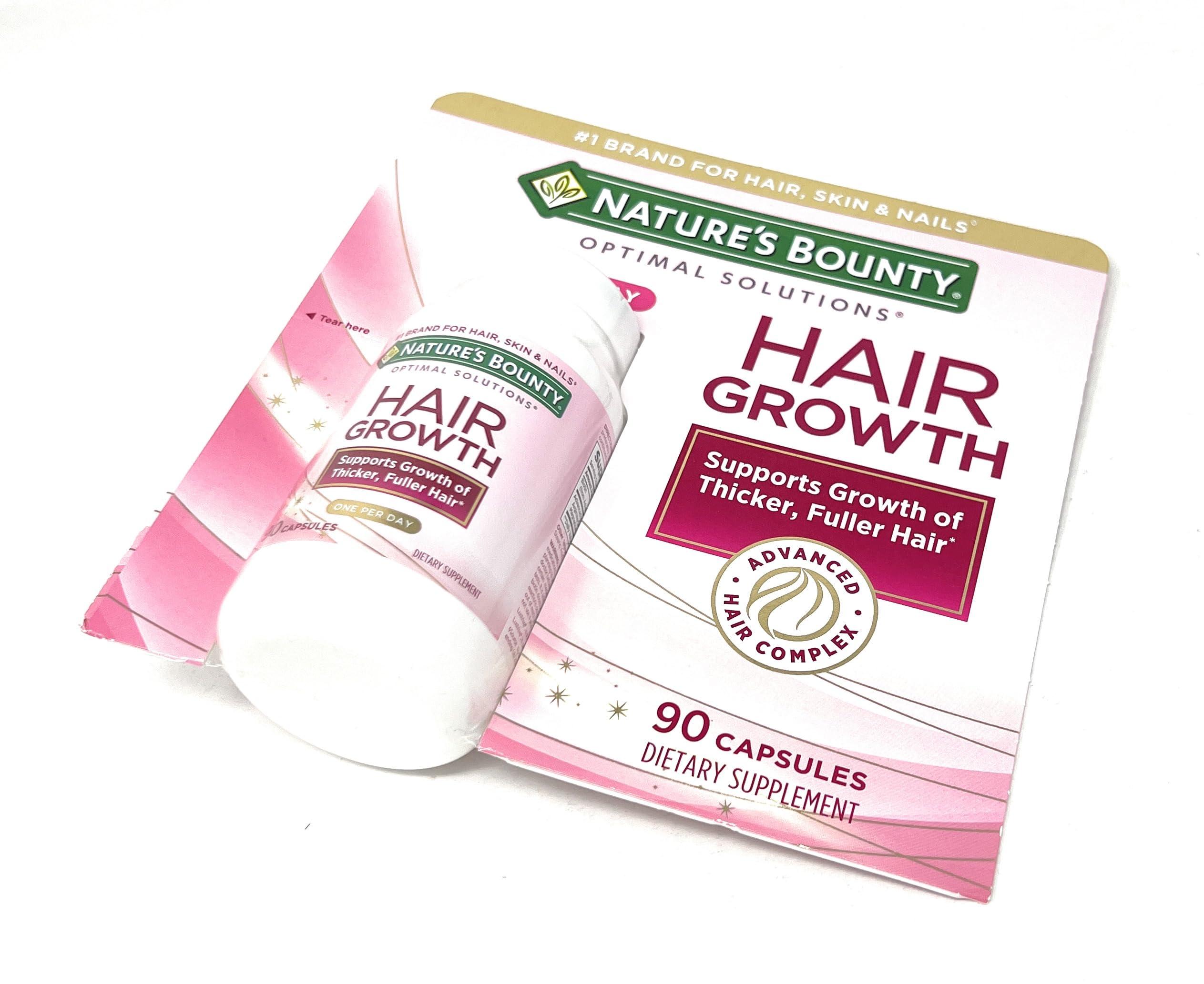 Nature\'s Bounty Nature\'s Bounty Hair Growth Supplement, 1 Per Day, Clinically Shown to Support Thicker, Fuller Hair, with Biotin, Silicon & Arginine, 90 Capsules