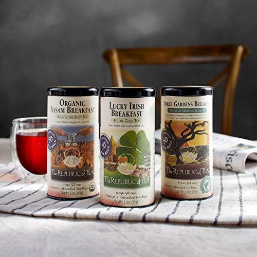 The Republic of Tea The Republic of Tea Organic Assam Breakfast Black Tea, Tin of 50 Tea Bags