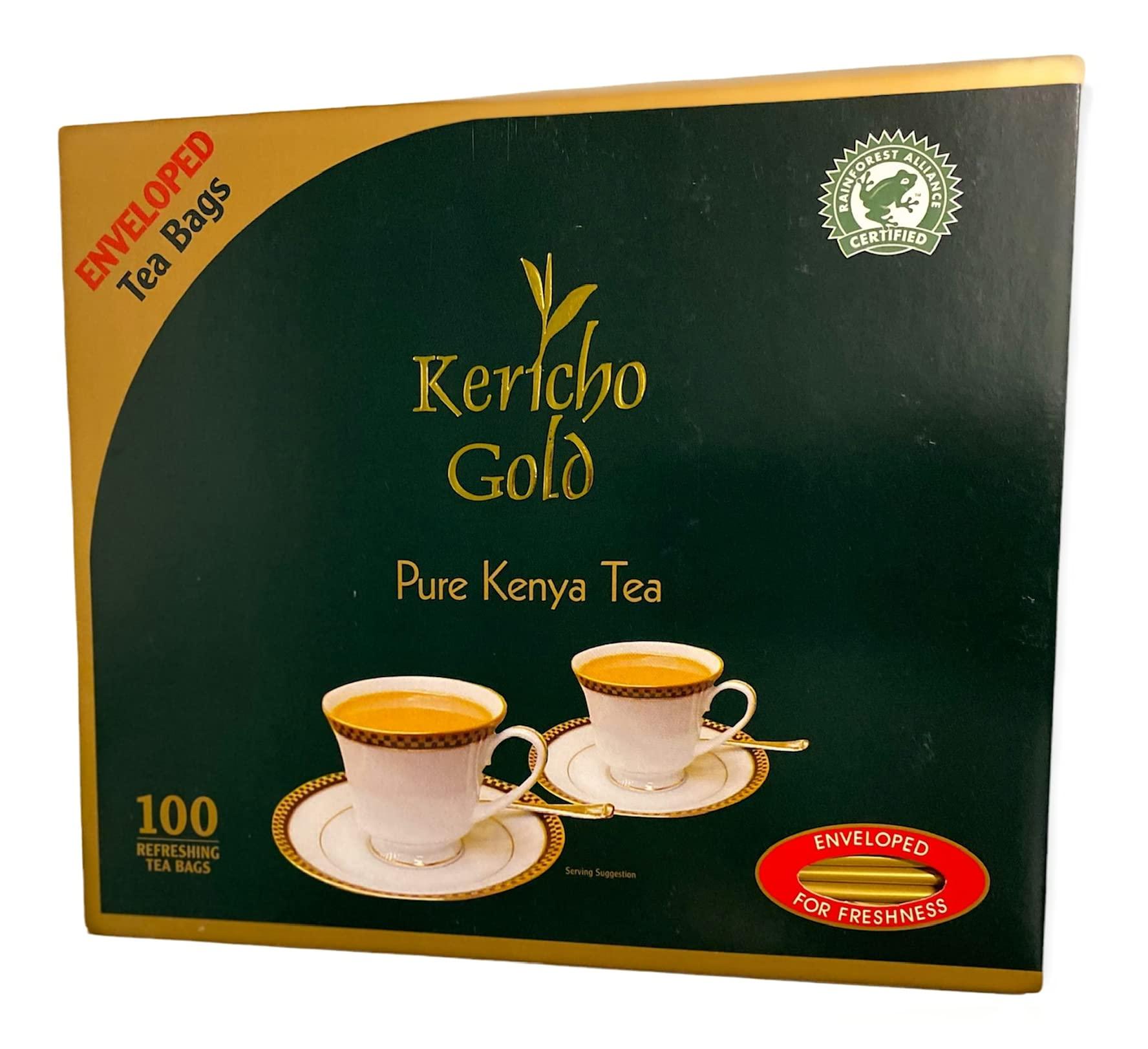 JACKIELYNA Finest Kenyan Kericho Gold Foil Enveloped Tea Bags (Kenya) - 200gms /100 tea bags