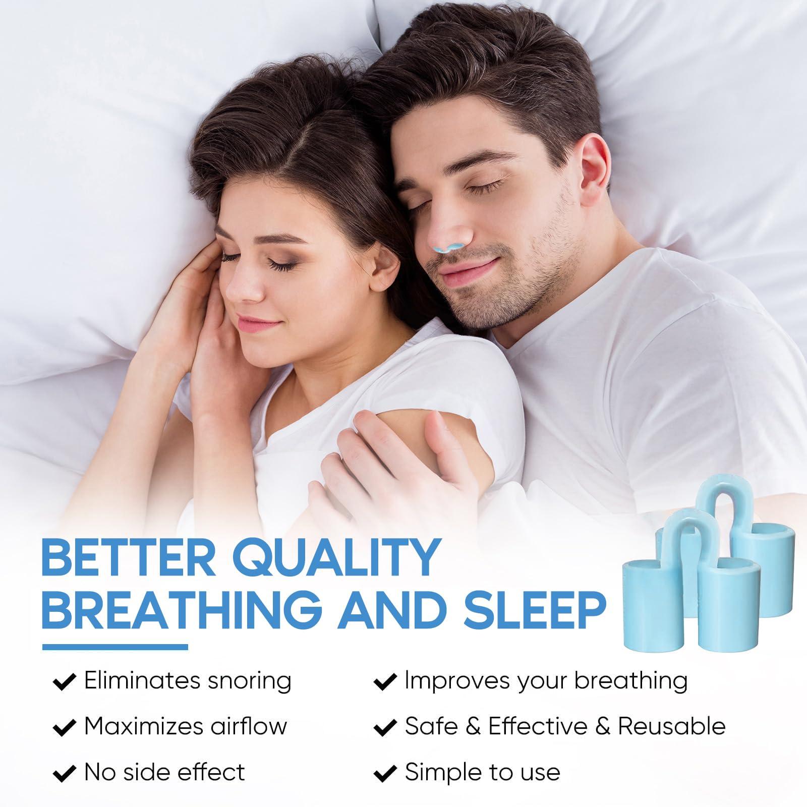 KinomiYa KinomiYa 8pcs Anti Snoring Nose Vents Device That Work, Anti Nose Vents for Snoring Devices, Snoring Devices for Men, Nose Opener for Breathing Sleep, Stop Snoring Devices That Work for Men