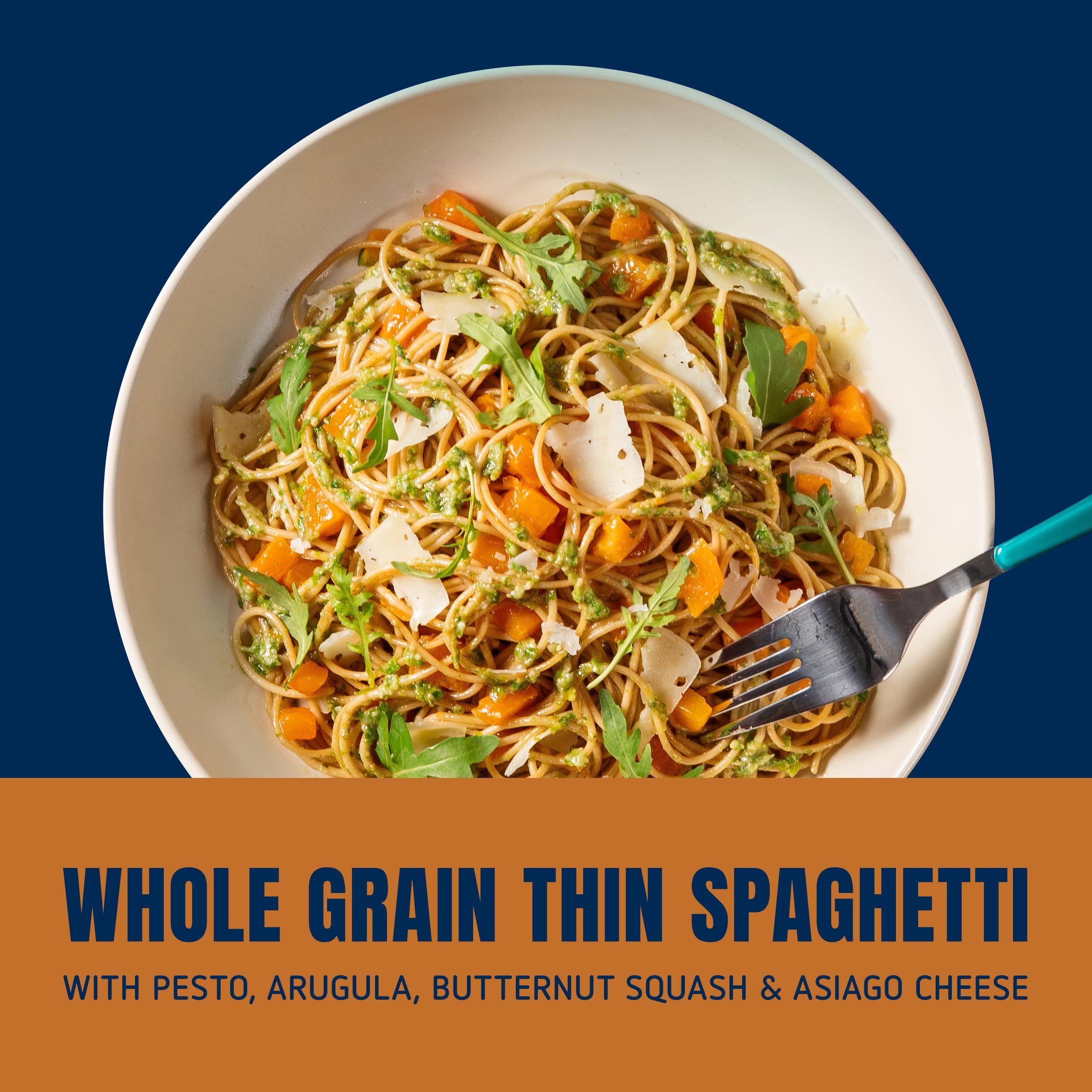 Barilla Barilla Whole Grain Thin Spaghetti, 16 oz. Box - Non-GMO Pasta Made With 100% Whole Grain Durum Wheat - Great Source of Fiber (Pack of 20)