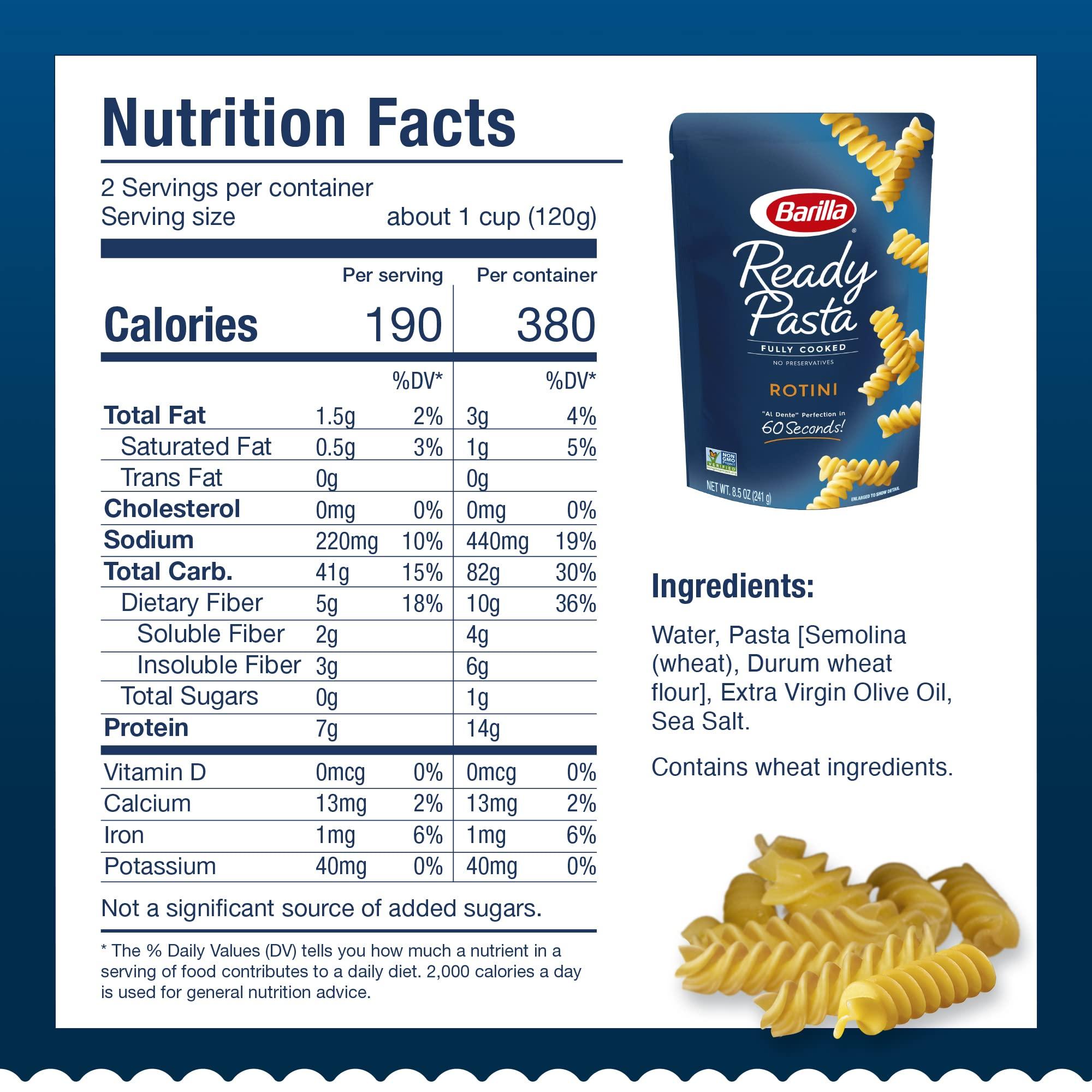 Barilla Barilla Ready Pasta, Rotini, 8.5 Ounce (Pack of 6)