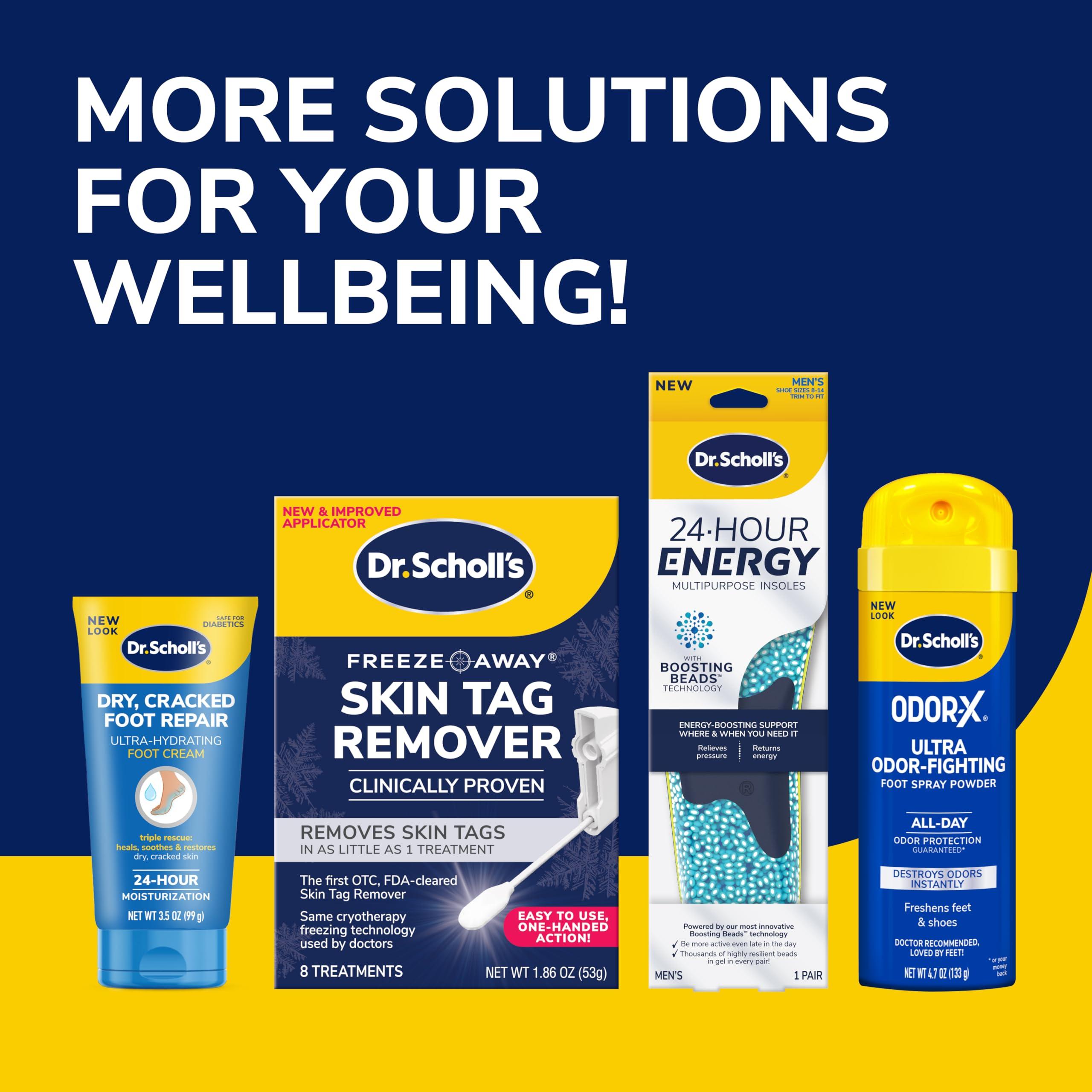 Dr. Scholl\'s Dr. Scholl\'s Cushy Comfort with Memory Foam Insoles, Full-foot Responsive Cushioning, Relieves Pressure, Slim Design, Trim Inserts to Fit Shoes, Unisex, Men\'s Shoe Size 7-13 Women\'s 5-10, 1 Pair