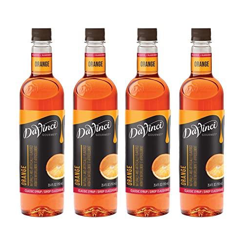DaVinci Gourmet DaVinci Gourmet Classic Orange Syrup, 25.4 Ounce (Pack of 4)