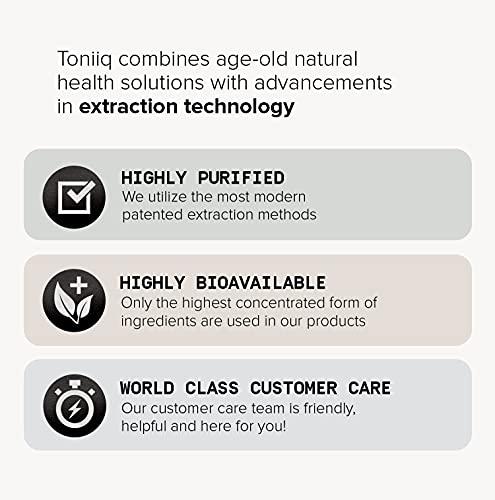 Toniiq Toniiq 200 Billion CFU Probiotic Supplement 30 Verified Third-Party Tested Strains - Fully Shelf-Stable Probiotics Formula with Prebiotic Blend - Extended Release Capsules