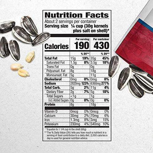 DAVID Seeds DAVID Seeds Original Salted and Roasted Jumbo Sunflower Seeds, Keto Friendly Snack, 5.25 OZ Bags, 12 Pack